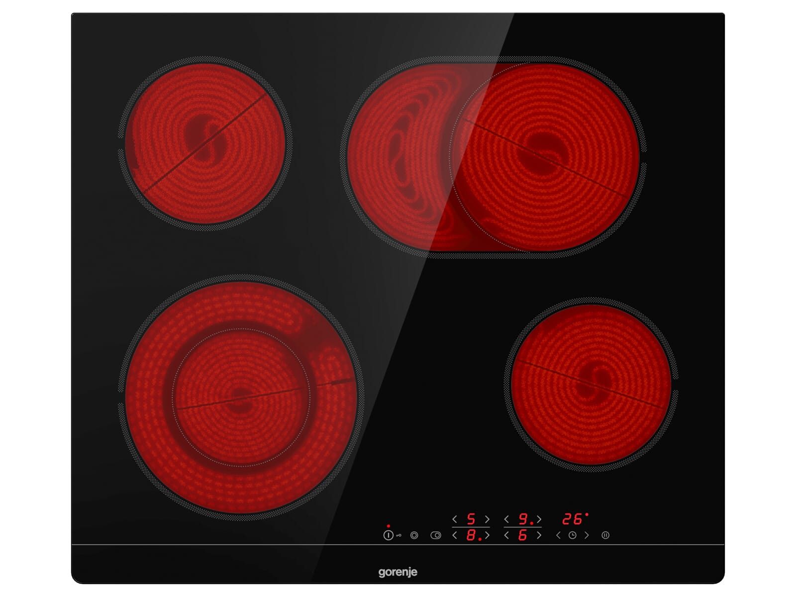 GORENJE Elektro-Kochfeld 730352, autark, Timer, TouchControl-Bedienung