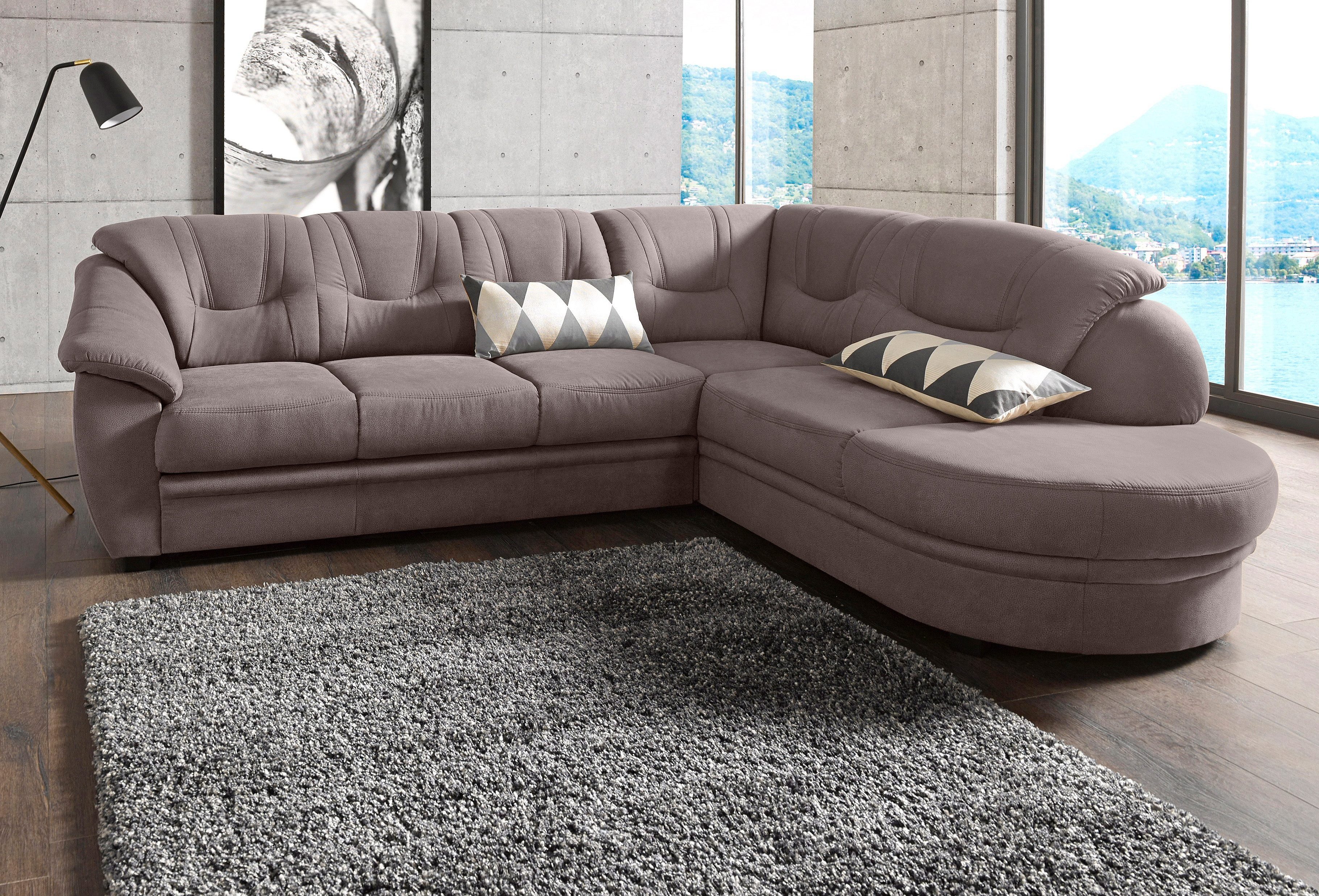 sit&more Ecksofa "Mailand L-Form, B: 250 cm" optional Bettfunktion günstig online kaufen