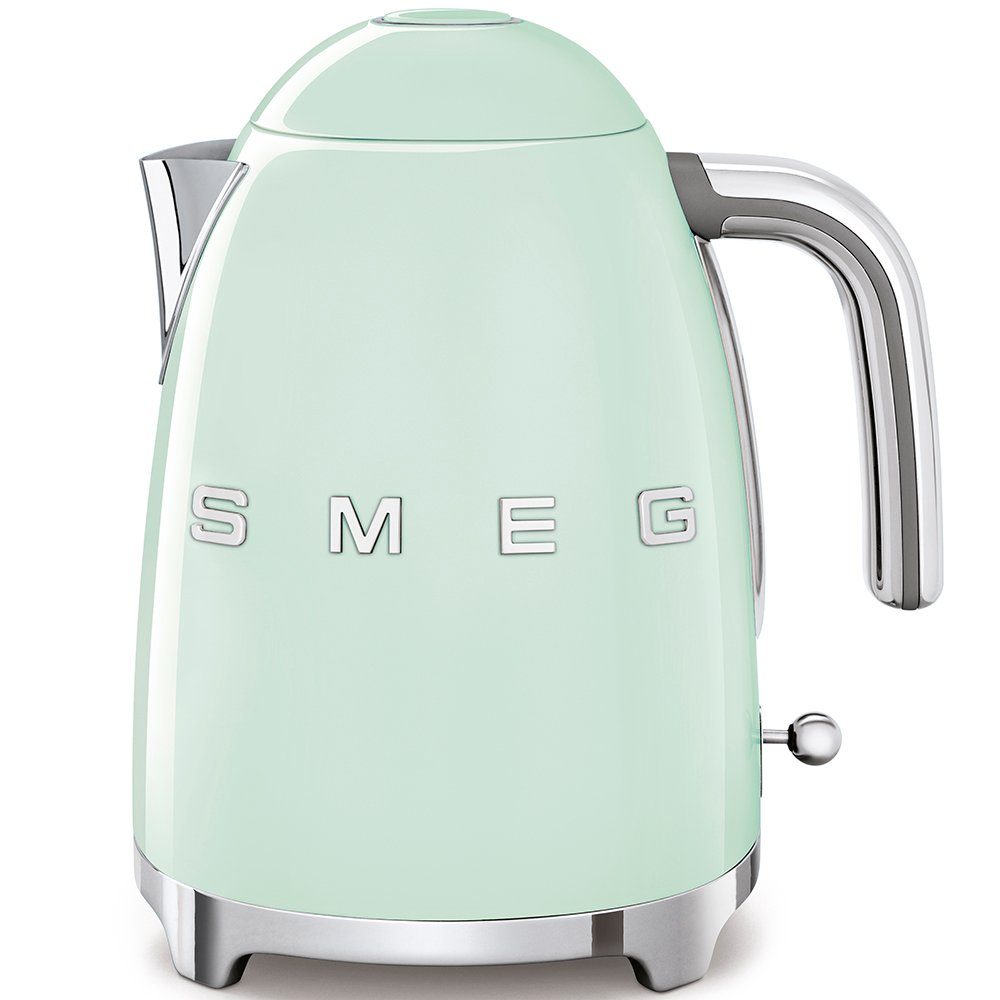 SME Wasserkocher SMEG Wasserkocher Edelstahl 1,7 L Fassung, 2400 W, Wasser Kocher, 2400,00 W, 360° Basis, BPA- Frei, elektrischer | Wasserkocher