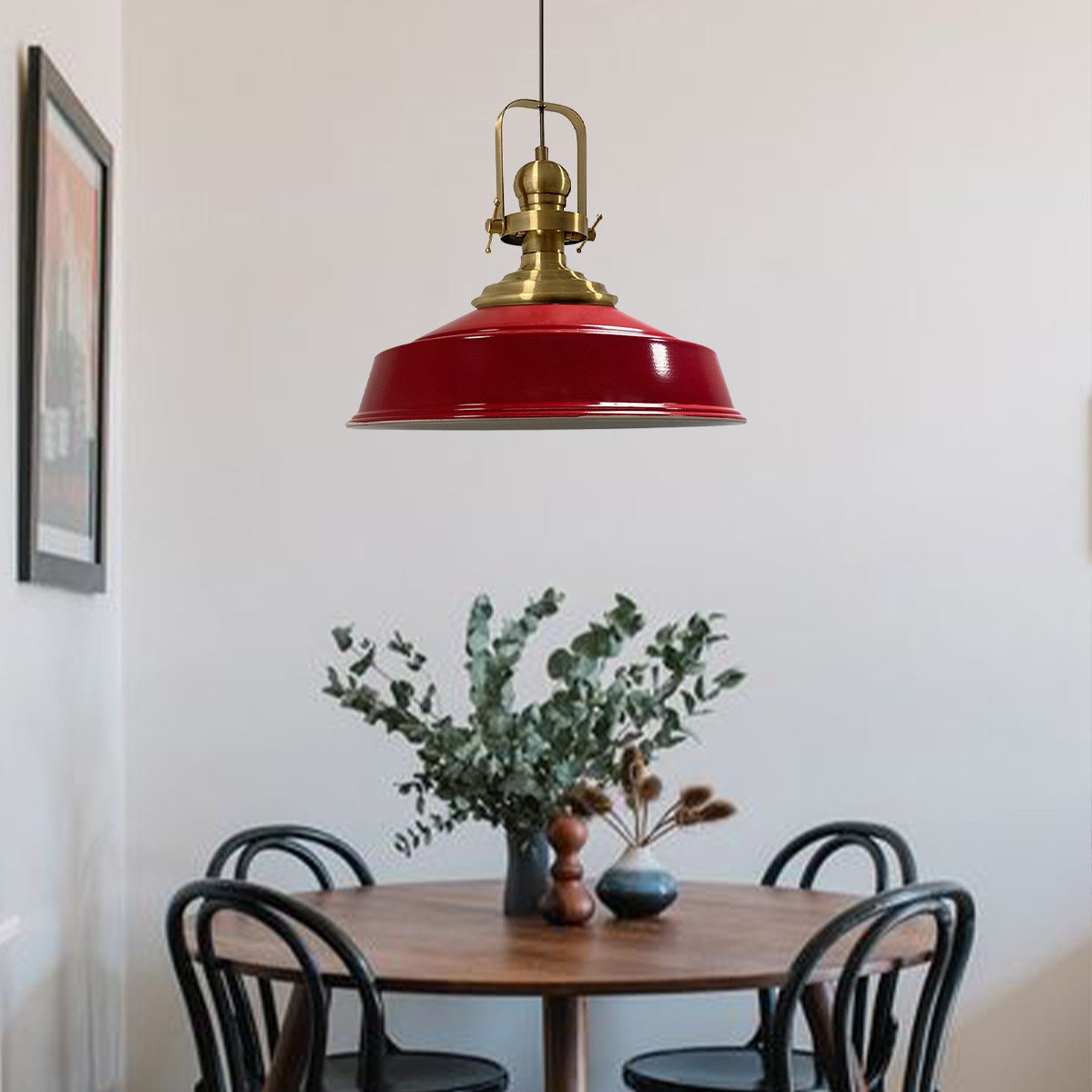 Bamyum Pendelleuchte Bamyum Pendelleuchte I Aslet l Ø41 cm E27 Metall Vintage Lampe, ohne Leuchtmittel