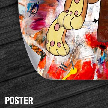 ArtMind XXL-Wandbild BUNNY - LOLA & BUGS, Premium Wandbilder als Poster & gerahmte Leinwand in 4 Größen, Wall Art, Bild, Canva