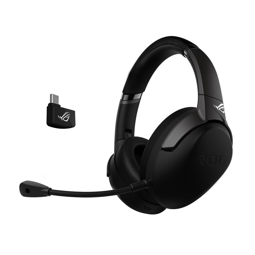 Asus ROG Strix Go 2.4 Gaming-Headset (kabellos, 2,4 GHz, AI-Noise-Cancellation, für PC oder Konsole, Schwarz)