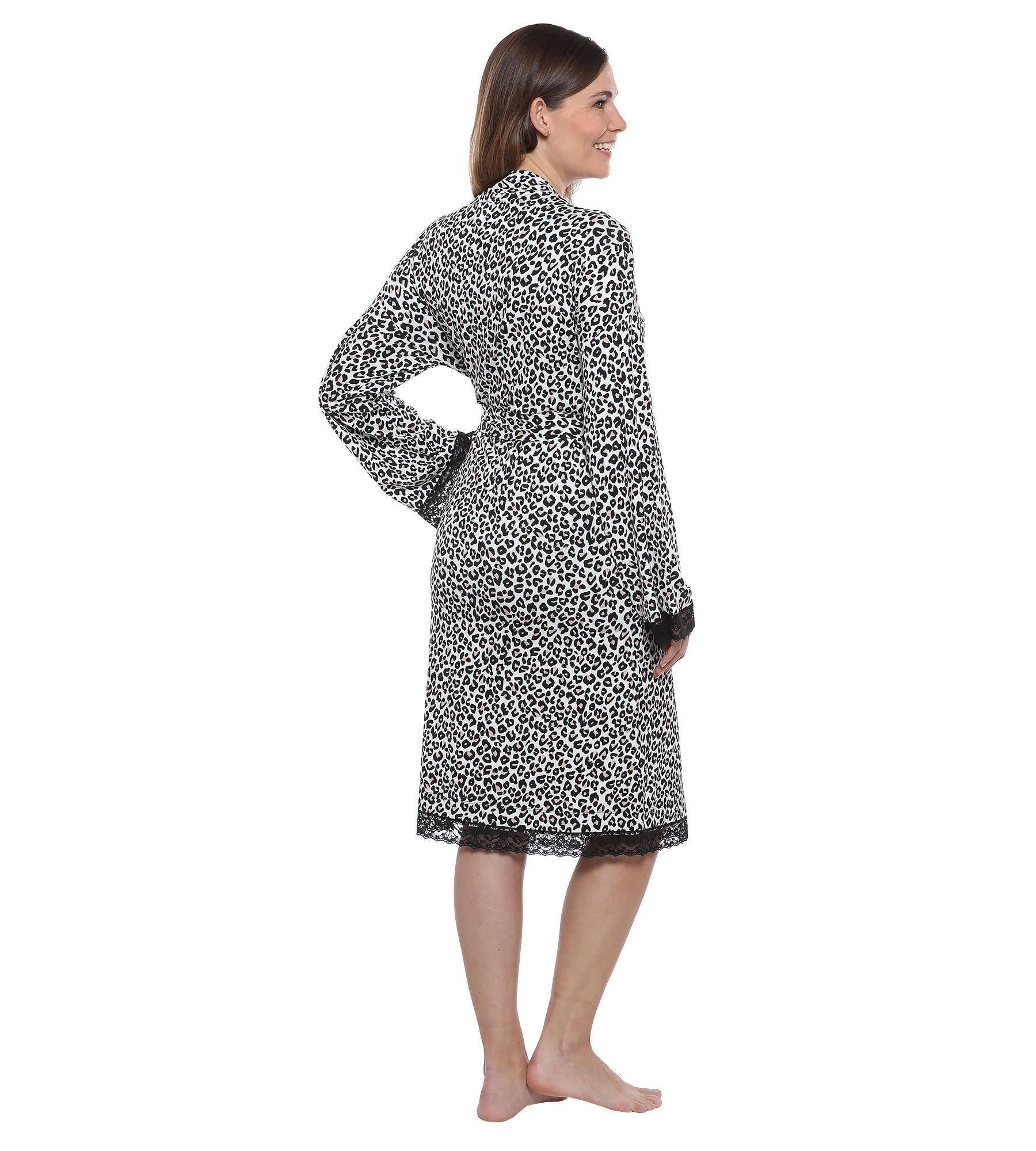 Pure Shape Morgenmantel Kimono elastisch, elastisch, im Animal-Print und mi günstig online kaufen