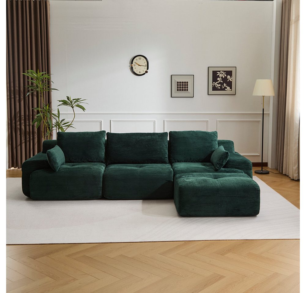 Vankel Sofa Sofa 3-2-1 Sitzer mit Schlaffunktion – Wohnzimmersofa modern & bequem, Bequemes Sofa mit Bettfunktion – modern, kompakt und flexibel nutzbar