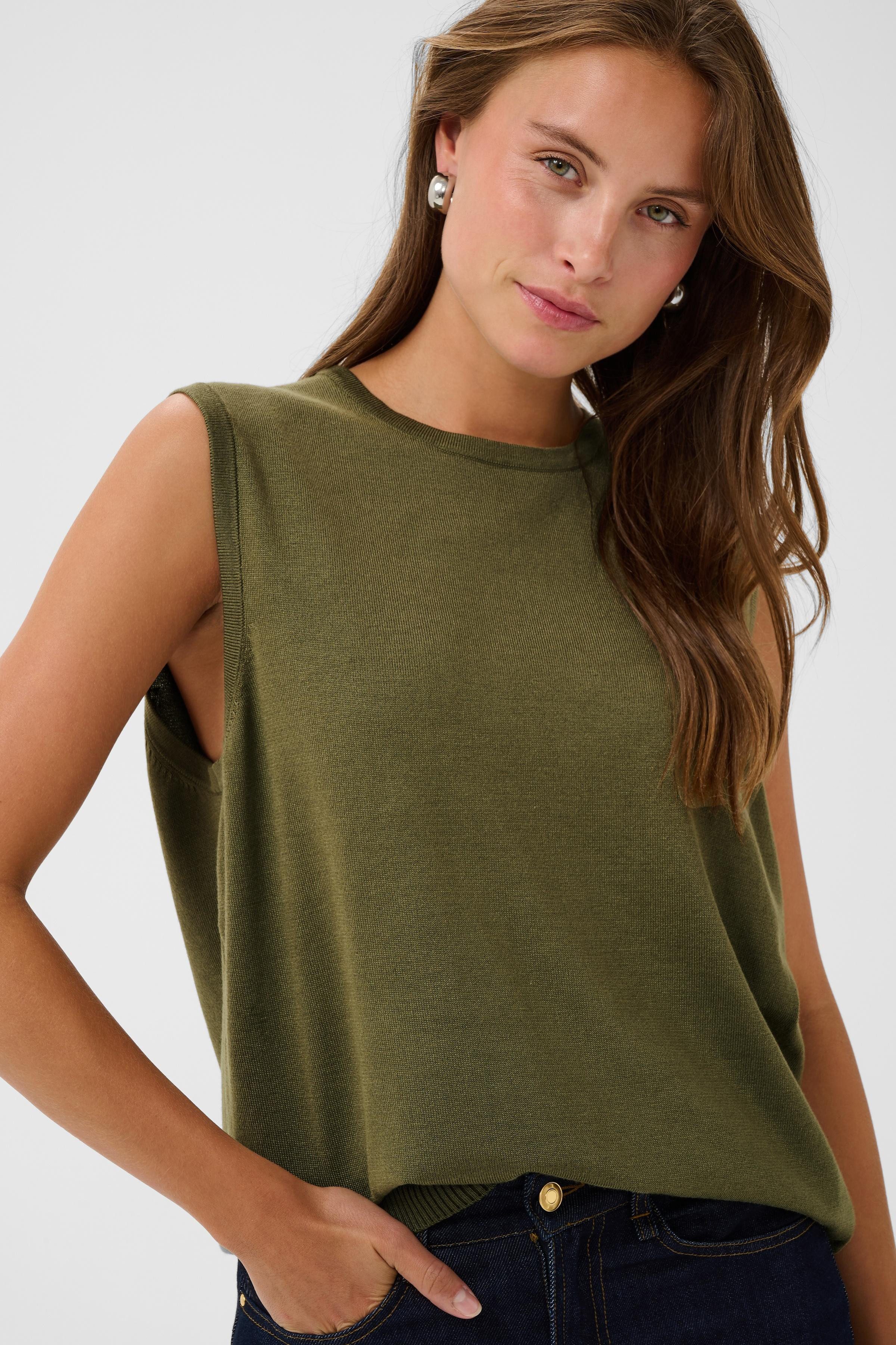 Saint Tropez Pullunder MilaSZ Vest Viskosemischung, Regular fit
