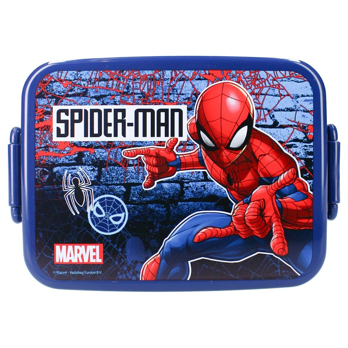 Spiderman Lunchbox Spiderman Brotdose Kinder – Marvel Lunchbox Schule, Kunststoff, (1-tlg)
