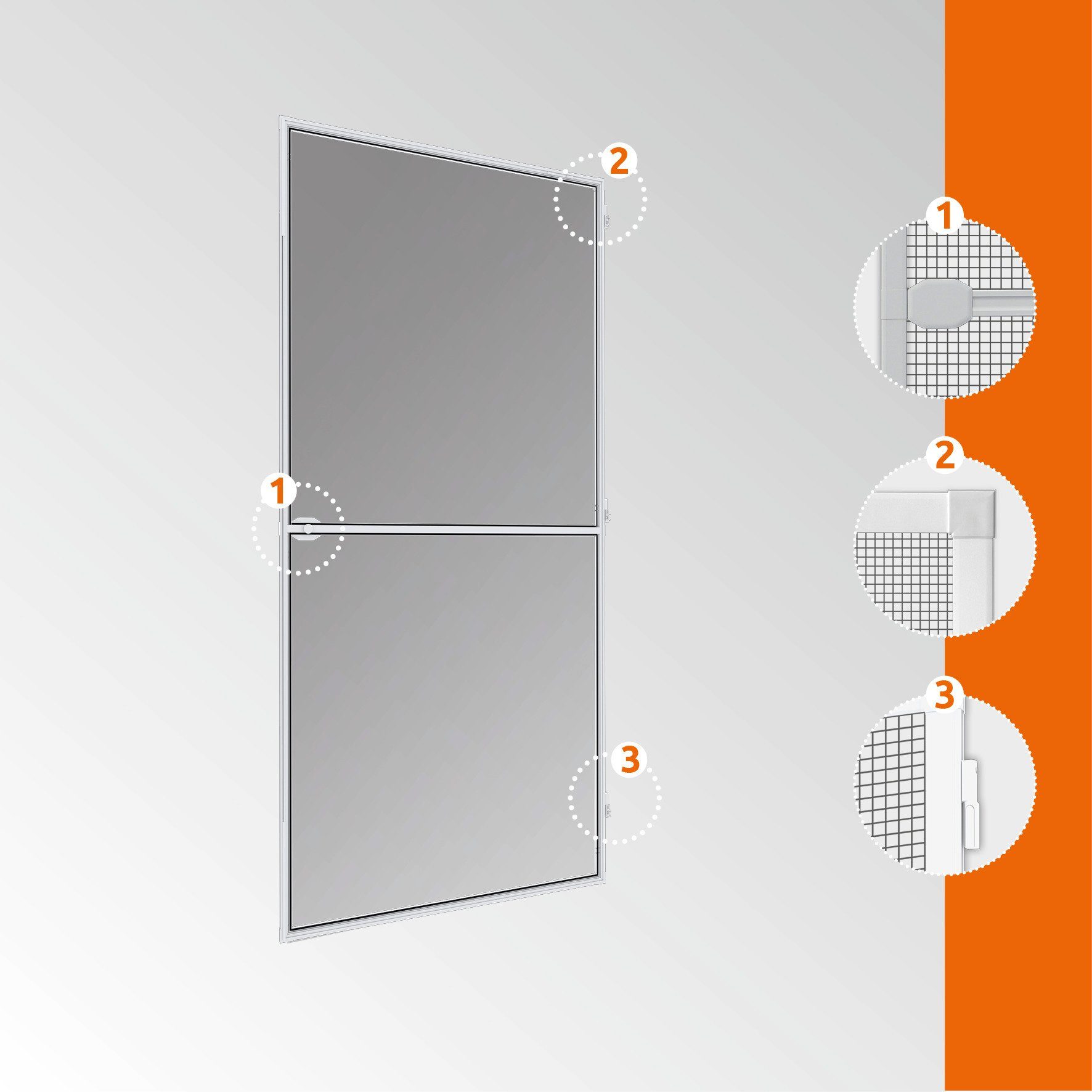 Windhager Insektenschutz-Tür PLUS, BxH: 100x210 cm