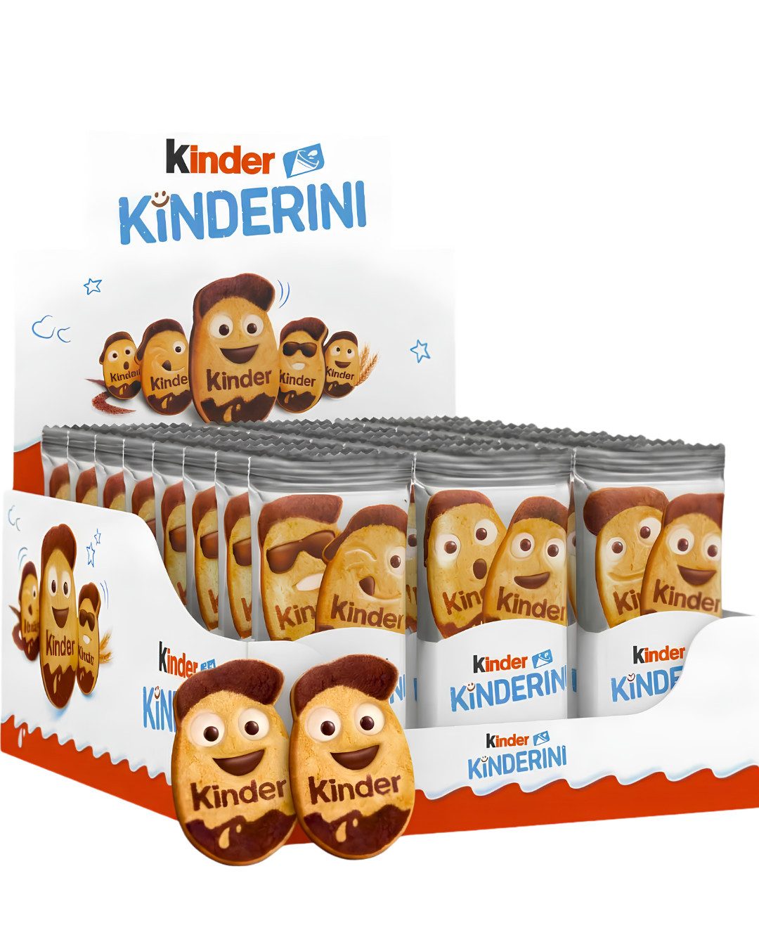 kinder Süßigkeit Ferrero Kinder Kinderini Kakao-Kekse mit Milchcreme 24 x 25 g