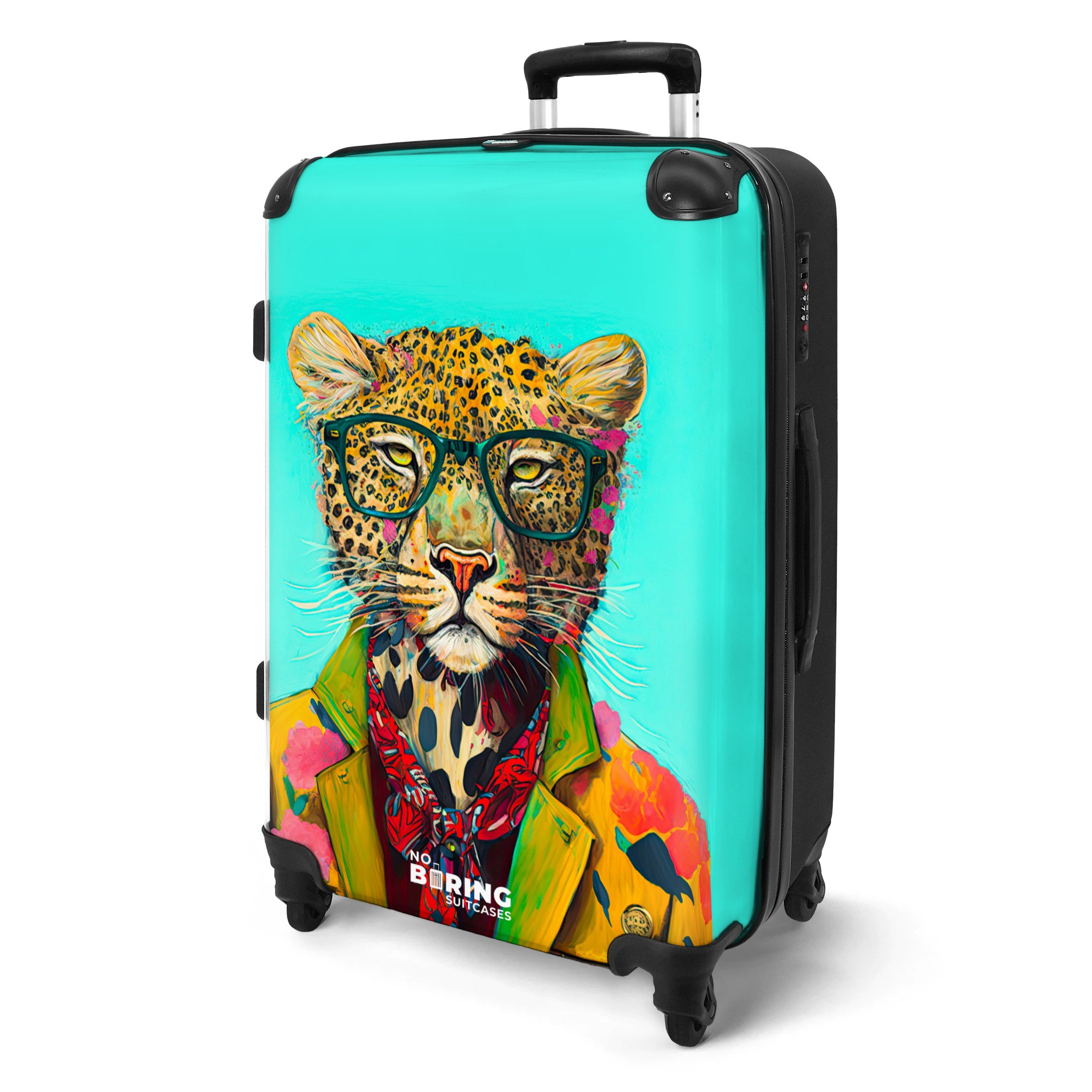 NoBoringSuitcases.com© Hartschalen-Trolley Tier - Brille - günstig online kaufen