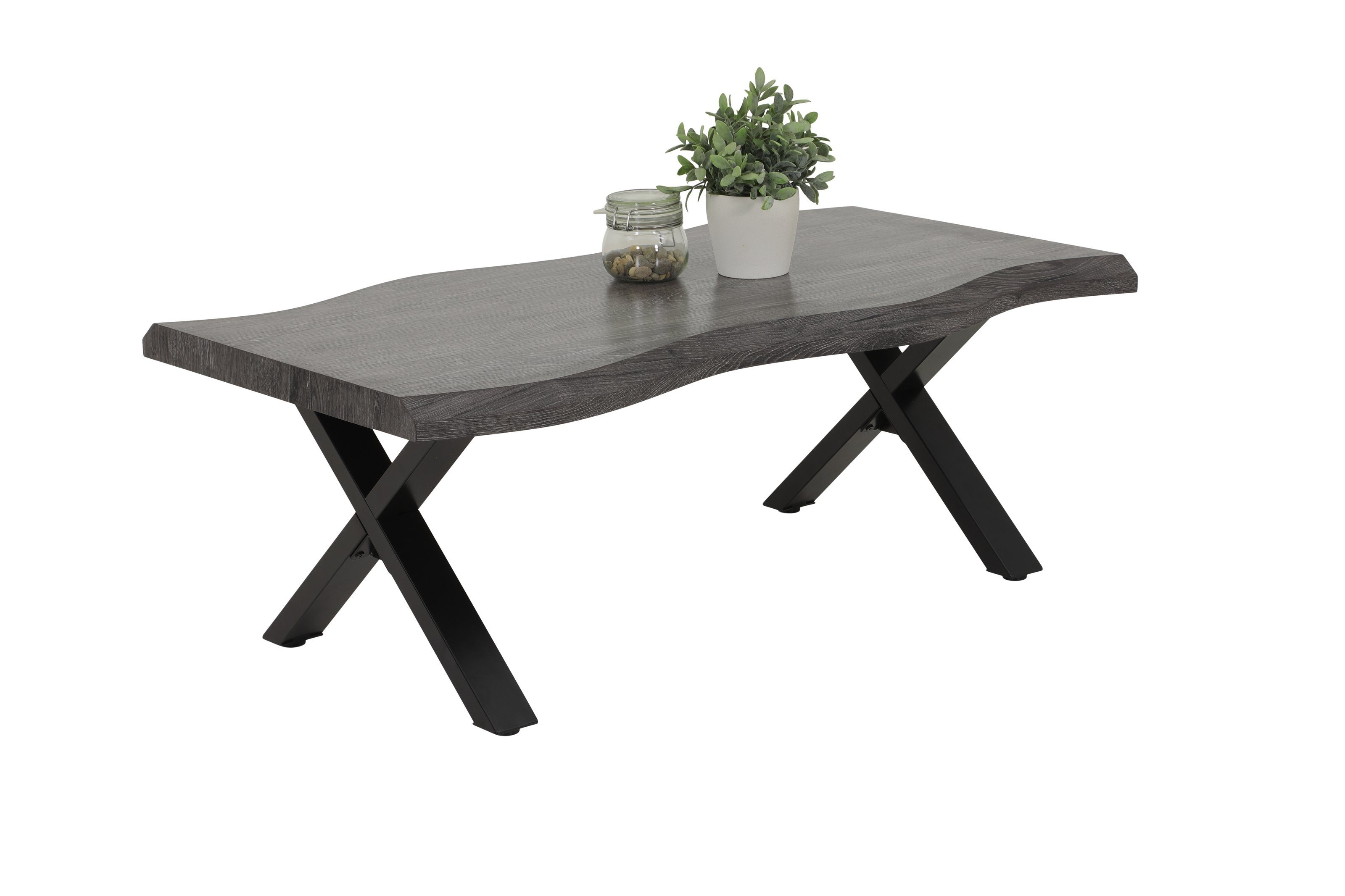 HELA Couchtisch in Wildeiche/Schwarz. Abmessungen (BxHxT) 110x42x60 cm