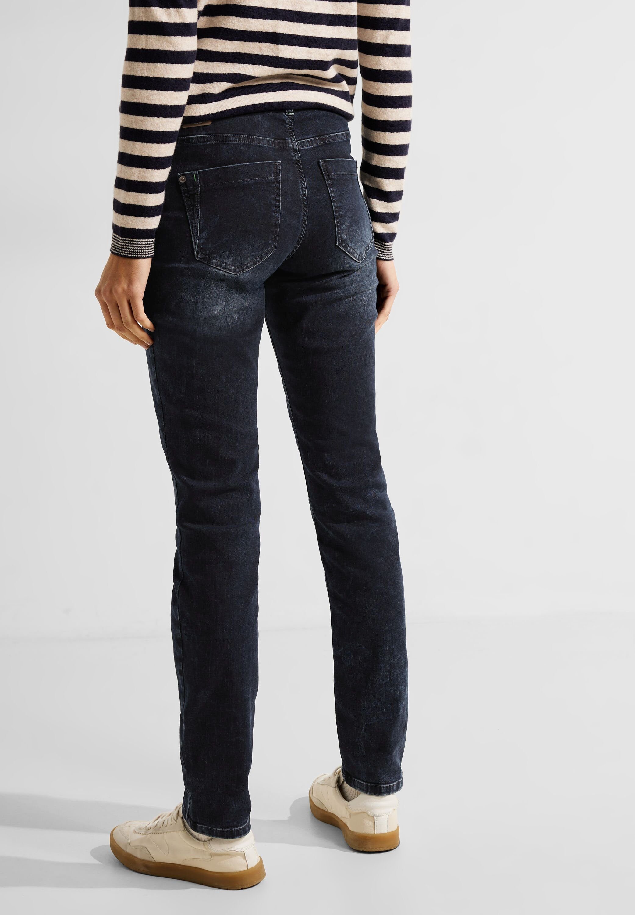 Cecil Bequeme Jeans Cecil Casual Fit Jeans mit Zipper in Blue Black Wa  (1-tlg) Zipper | Sommerkleider