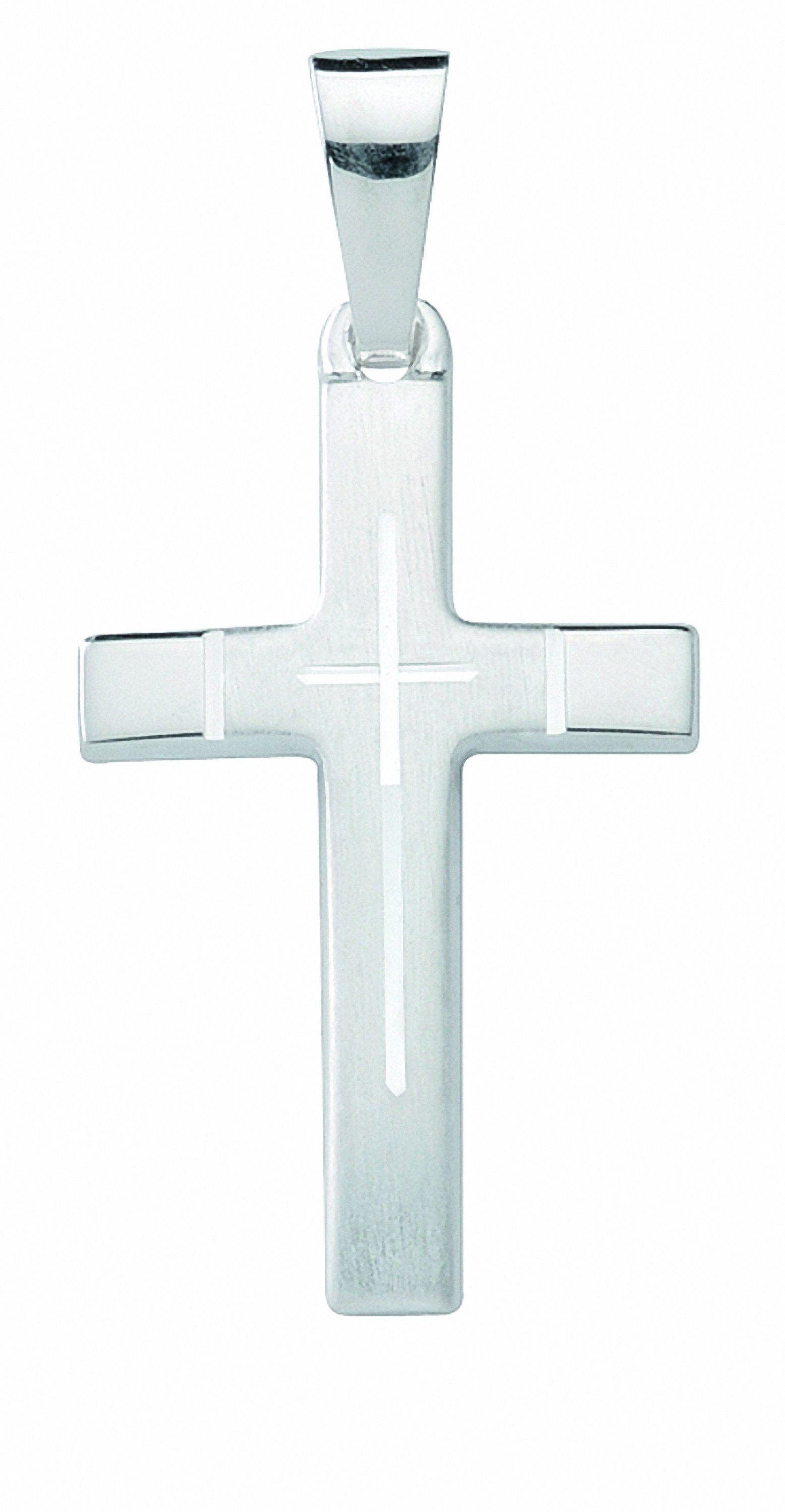 Adelia´s Kettenanhänger 925 Silber Kreuz Anhänger, Silberschmuck für Damen & Herren
