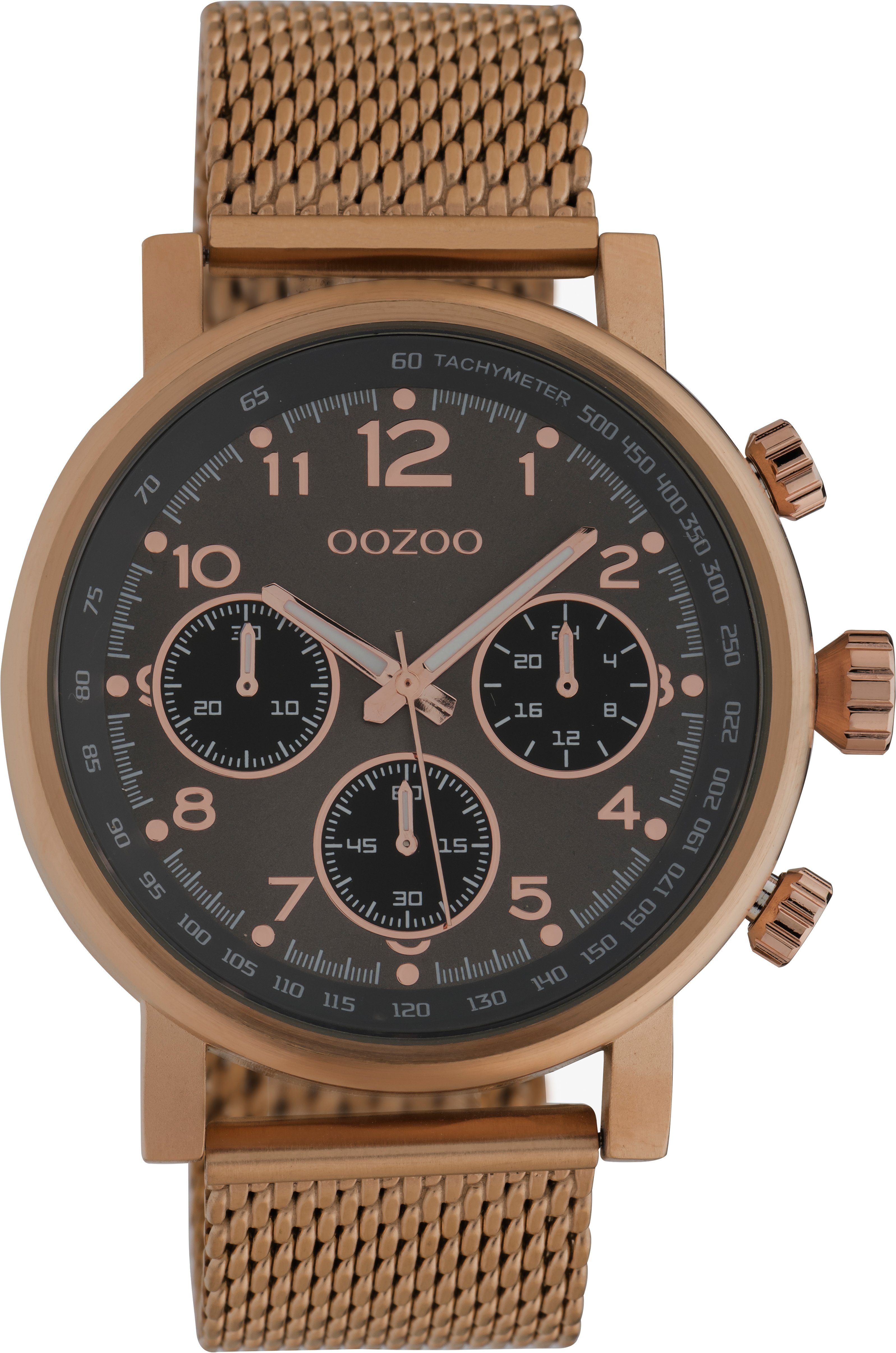 OOZOO Quarzuhr C10702, Armbanduhr, Herrenuhr, Chrono-Optik