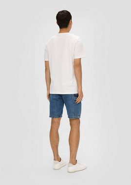 s.Oliver Stoffhose Jeans-Shorts / High Rise / Cargo-Taschen
