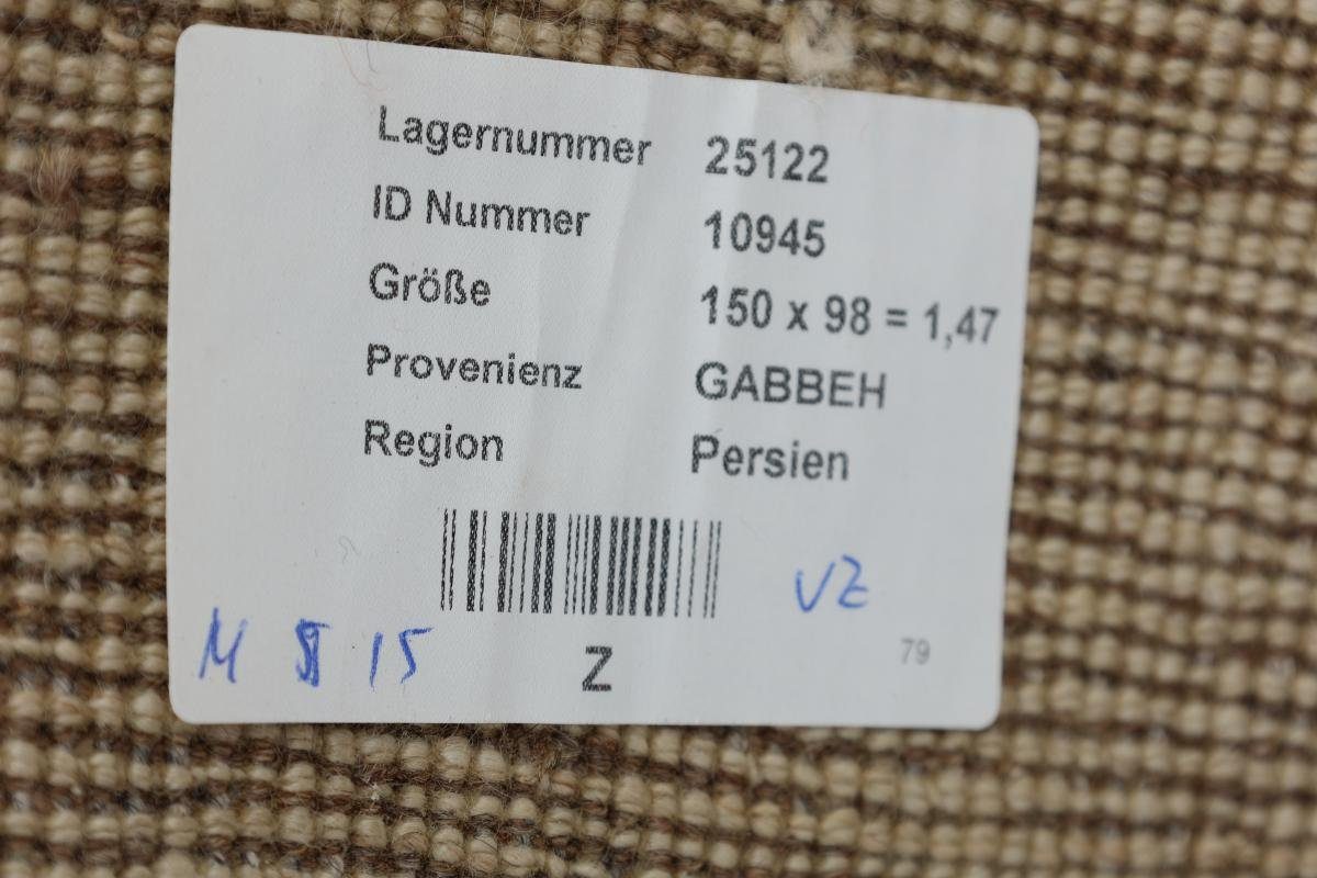 Handgeknüpfter Gabbeh 98x150 rechteckig, Perser Orientteppich Alt Nain Höhe: Ghashghai mm Trading, 18 Moderner,