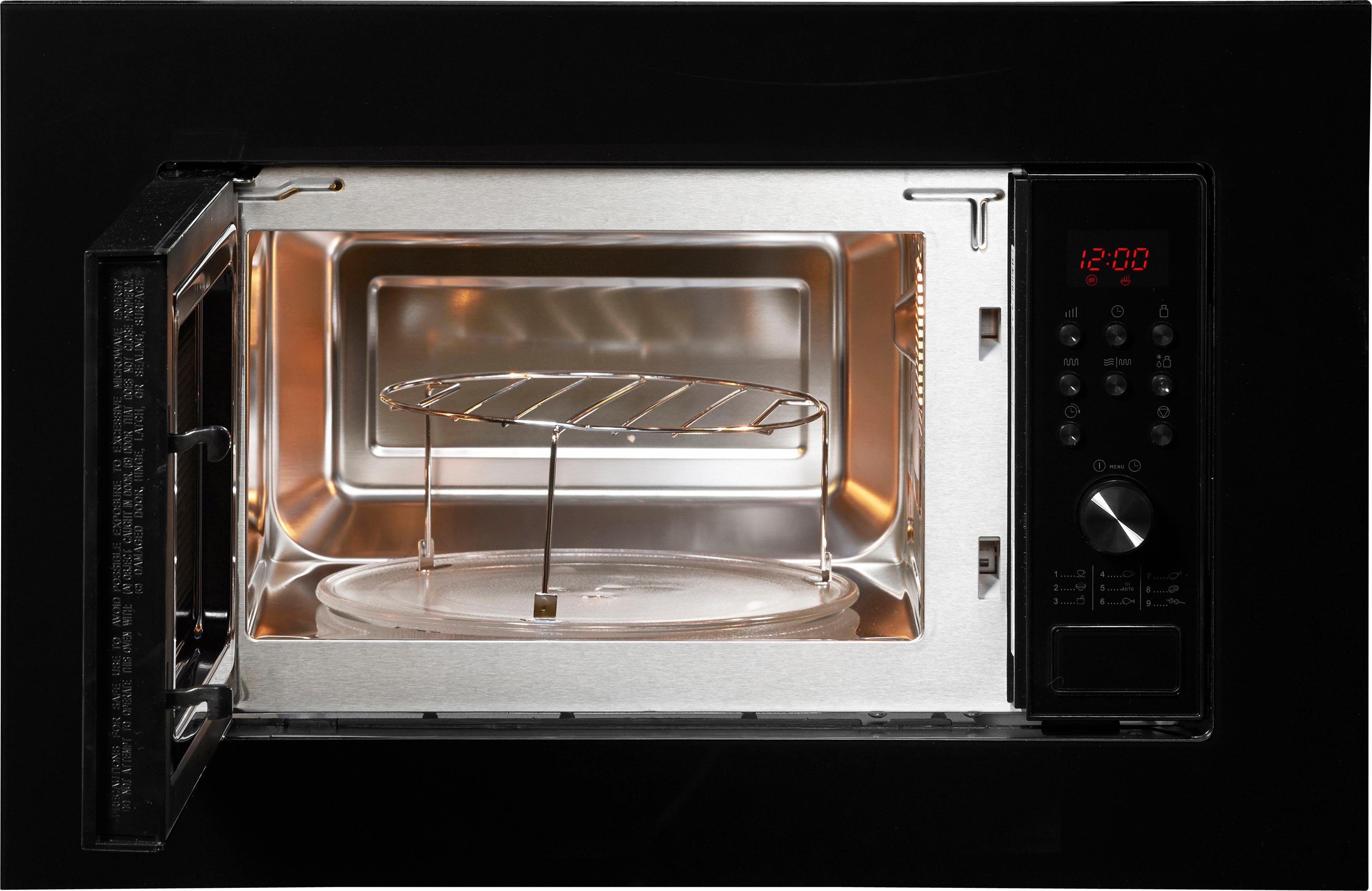 Amica Einbau-Mikrowelle EMW 13170 S, Grill, Mikrowelle, 20 l, Viel Komfort für schnelles und unkompliziertes Kochen im Alltag