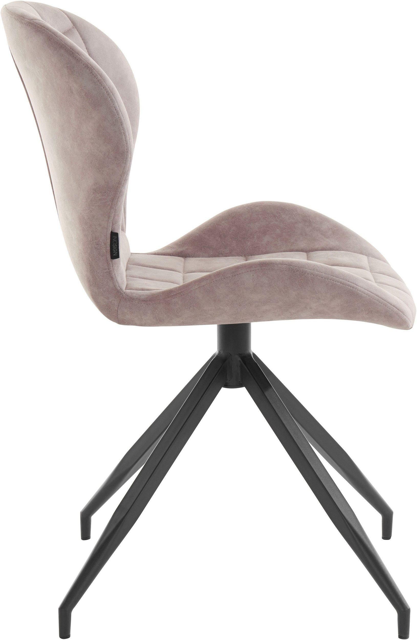 loft24 Esszimmerstuhl Noma (Set, 2 St), Bezug aus Microfaser mit Steppung