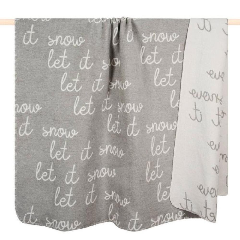 Wohndecke Decke Cuddle Let it Snow Grau (150x200cm), PAD günstig online kaufen
