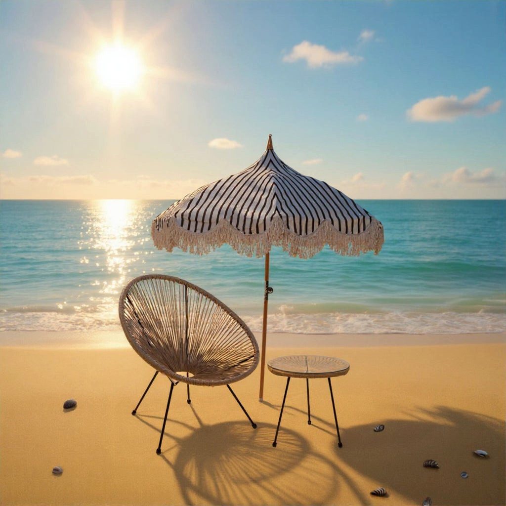 Kare Design Sonnenschirm Temple, Durchmesser 200cm, kippbar, inklusive Tragetasche, ohne Ständer