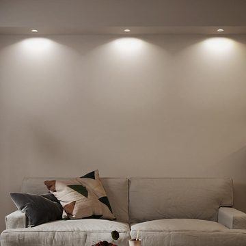 Nordlux LED Einbaustrahler, Leuchtmittel inklusive, Warmweiß, 3x LED Einbau Strahler Lampe Licht Beleuchtung 3er Set