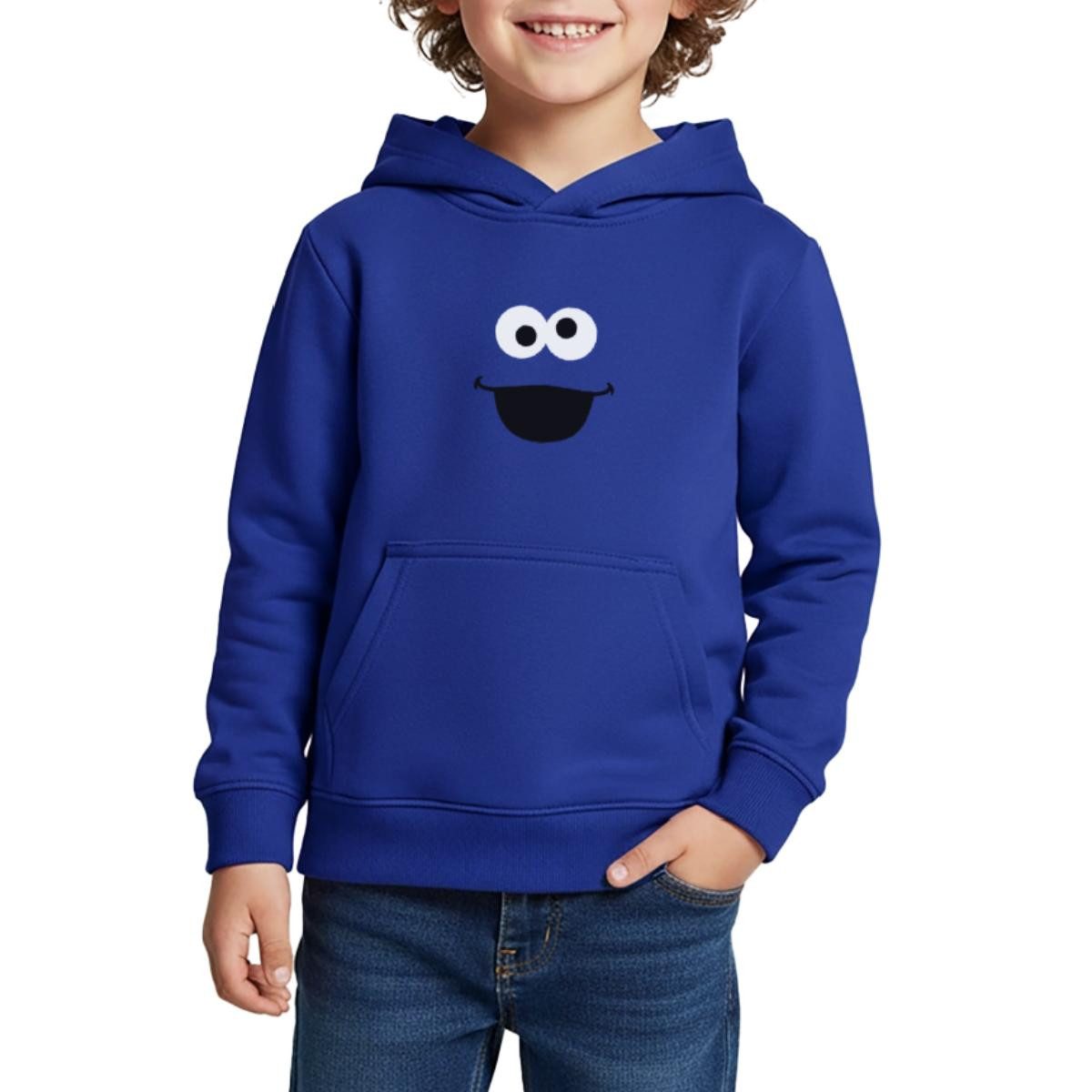 Hoodie Sesamstraße Krümelmonster Karneval Kinder Premium Hoodie