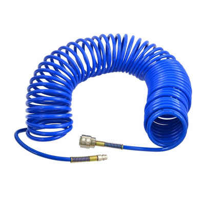 Hochdruckschlauch Druckluftschlauch Spiral PU 20m 5x8mm blau, L: 20,00 m