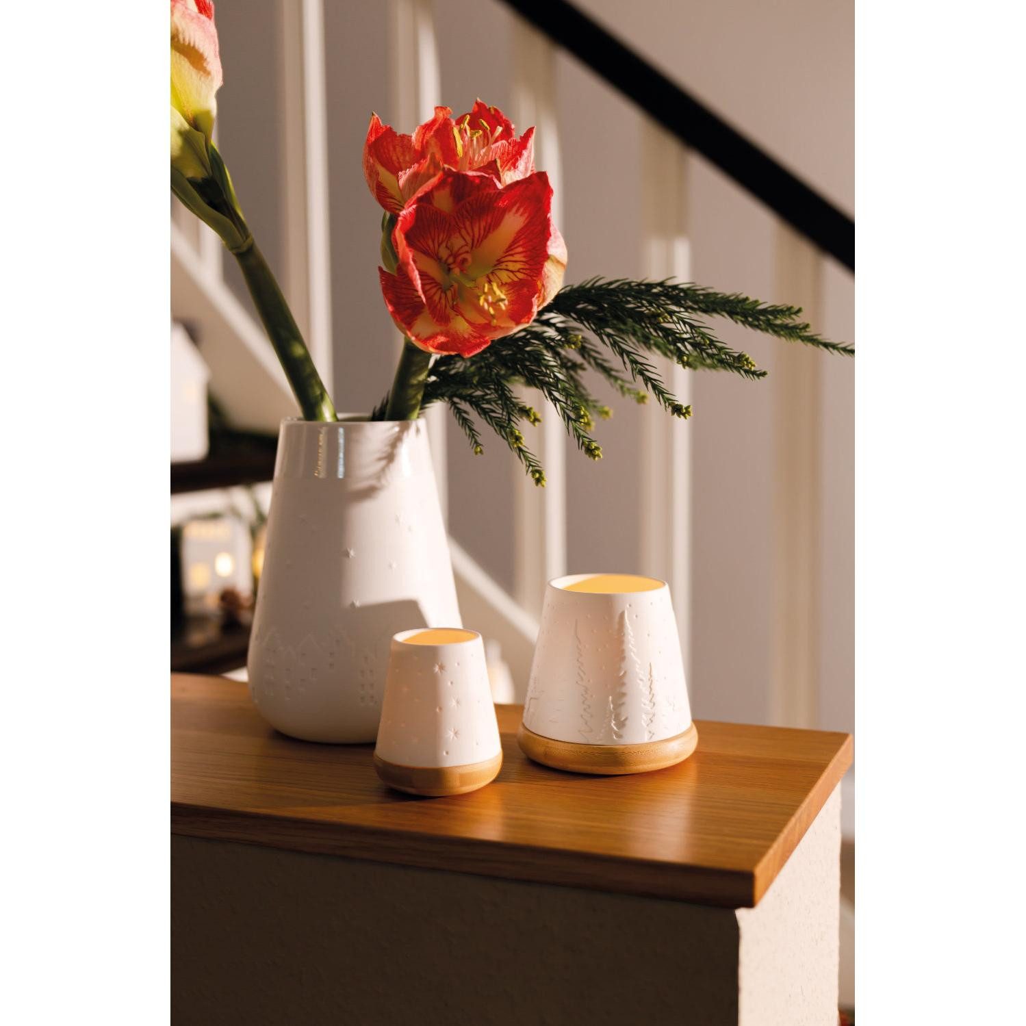 Räder Windlicht Design Windlicht Poesie Wald Weiß (10,5cm) günstig online kaufen