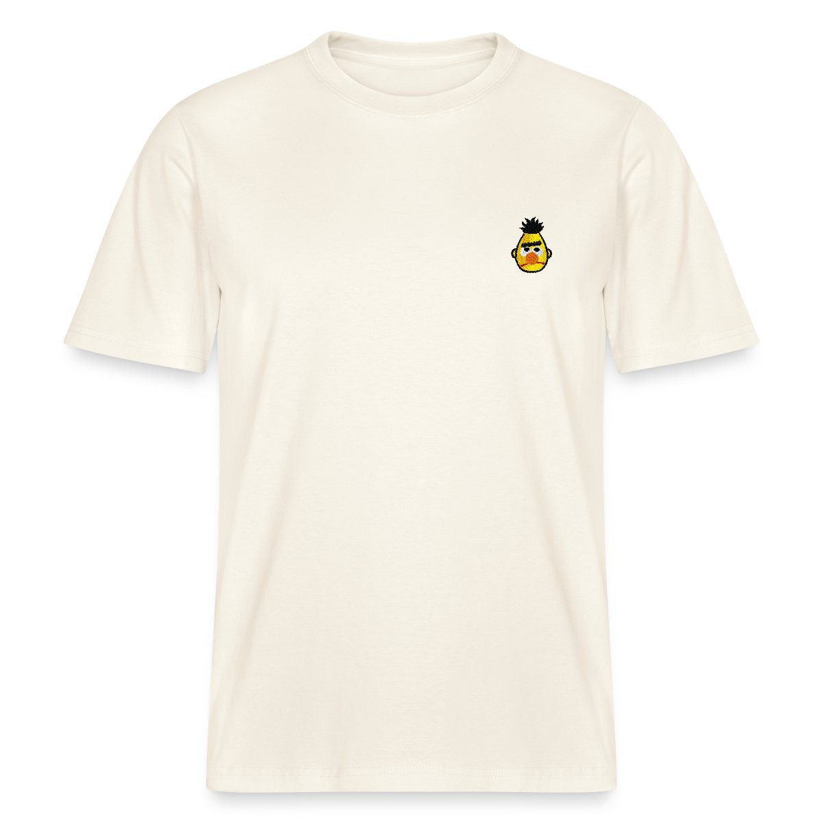 T-Shirt Sesamstraße Bert Als Stickmotiv Relaxed Fit Unisex T-Shirt