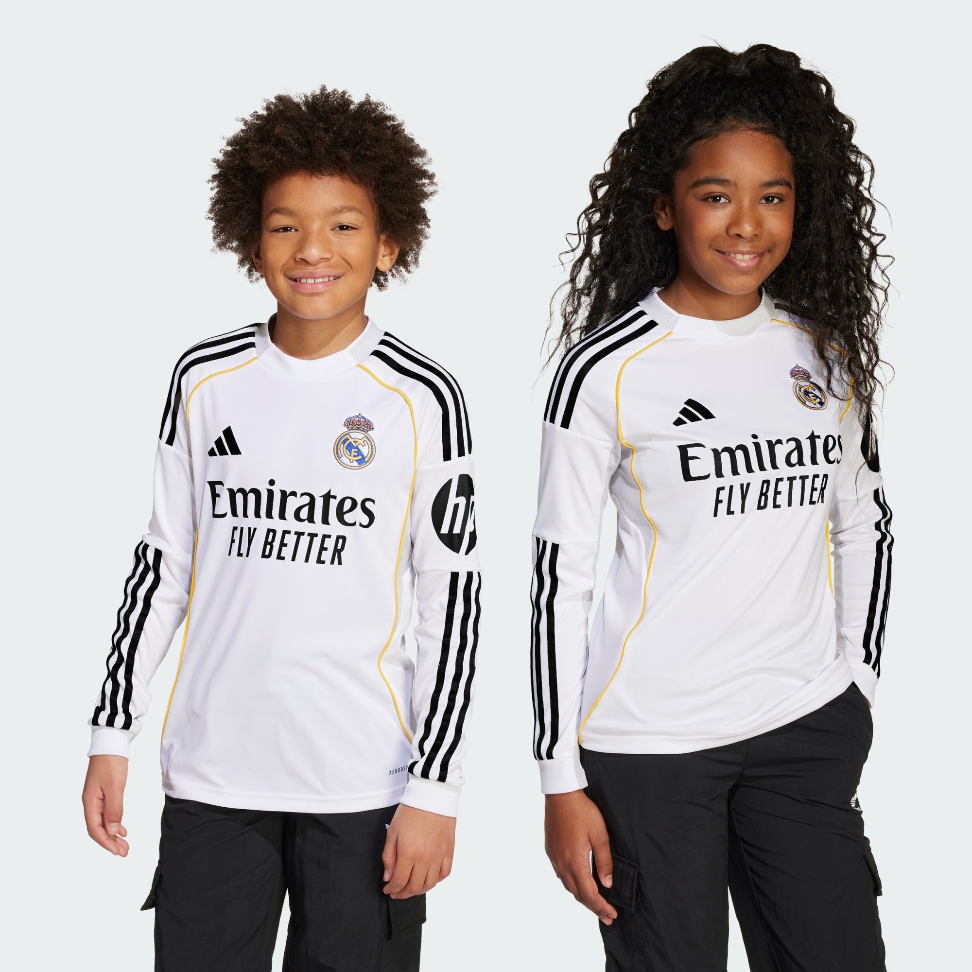 adidas Performance Langarmshirt REAL MADRID 25/26 LONG SLEEVE KIDS HEIMTRIKOT