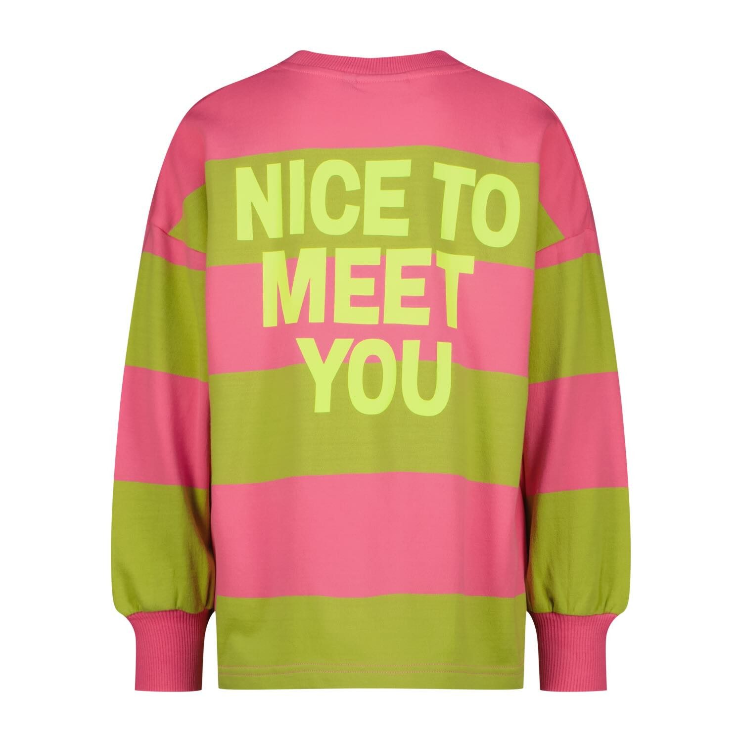 Vingino Sweater Sweater mit Streifen und Rückenprint aus 100 % Baumwolle