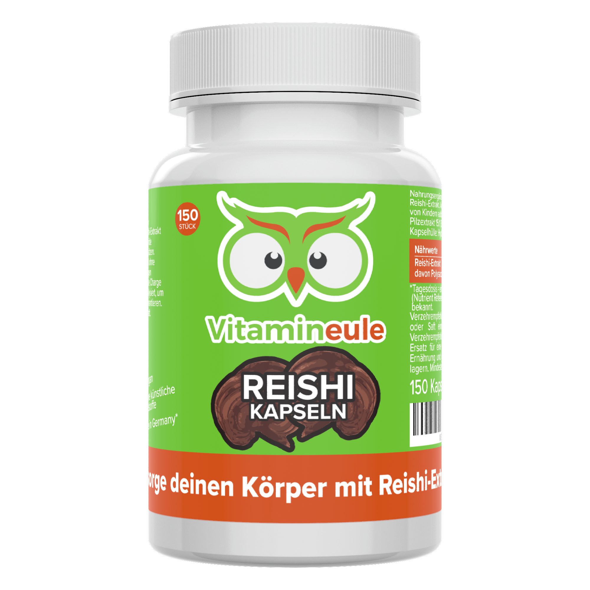 Reishi Kapseln mit 667 mg Reishi-Pilzextrakt (15:1) - Kapsel