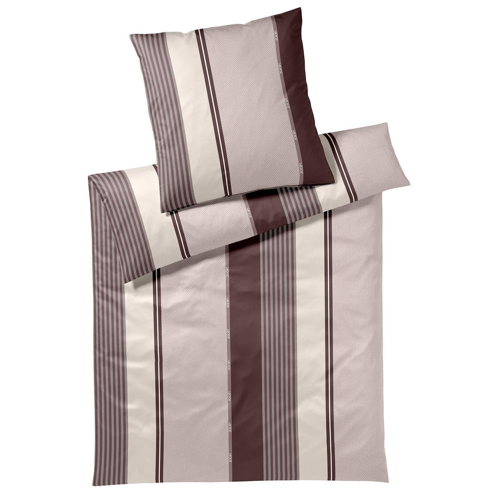 JOOP! Bettwäsche Herringbone Stripes rose, Mako Satin, 1 teilig