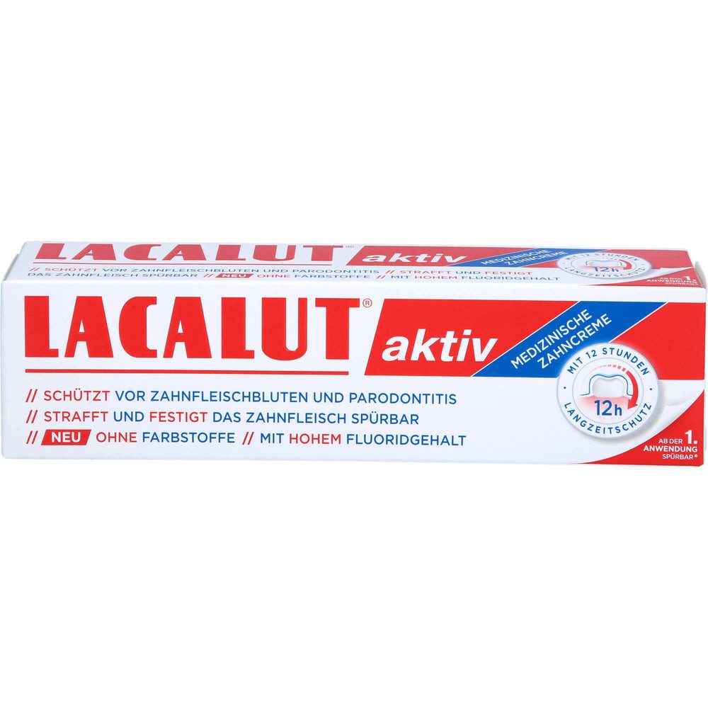 Dr. Theiss Naturwaren GmbH Mundspülung Lacalut Aktiv Zahncreme, (Spar-Set, 1-tlg) spürbare und nachhaltige Straffung und Festigung des Zahnfleisches