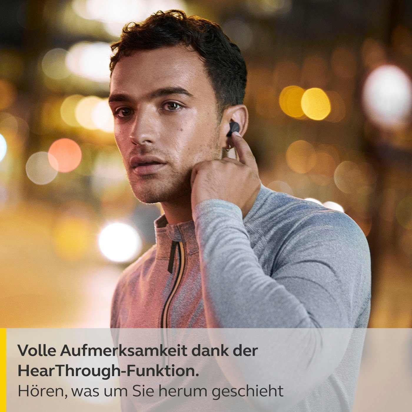 Jabra Elite 4 active Anrufe True Noise Steuerung und Bluetooth-Kopfhörer (ANC), Siri, Wireless, Alexa, Google Bluetooth) schwarz Musik, Sprachsteuerung, (Active integrierte Assistant, für Freisprechfunktion, Cancelling