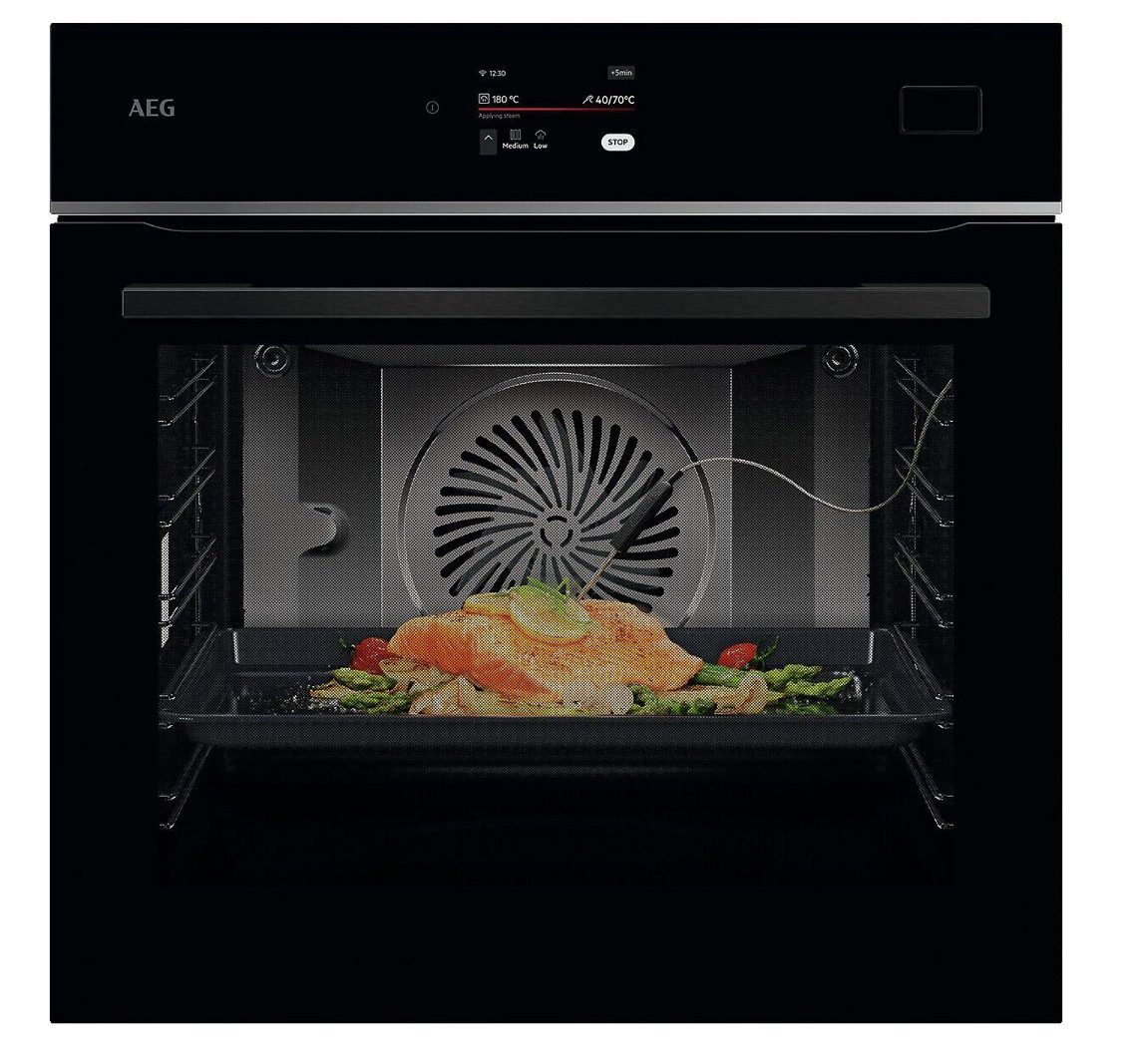 AEG Einbaubackofen Serie 8000 TB8SB73ZAB, mit SteamPro