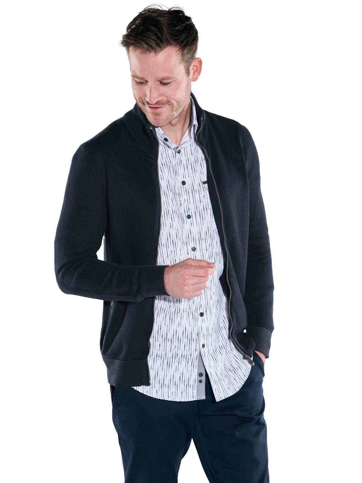 Engbers Cardigan engbers Herren Cardigan regular, Saphirblau günstig online kaufen