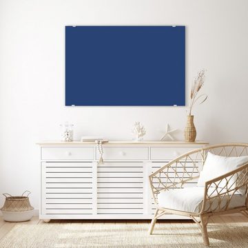 Primedeco Glasbild Wandbild Marineblauer Hintergrund III mit Aufhängung, Farben