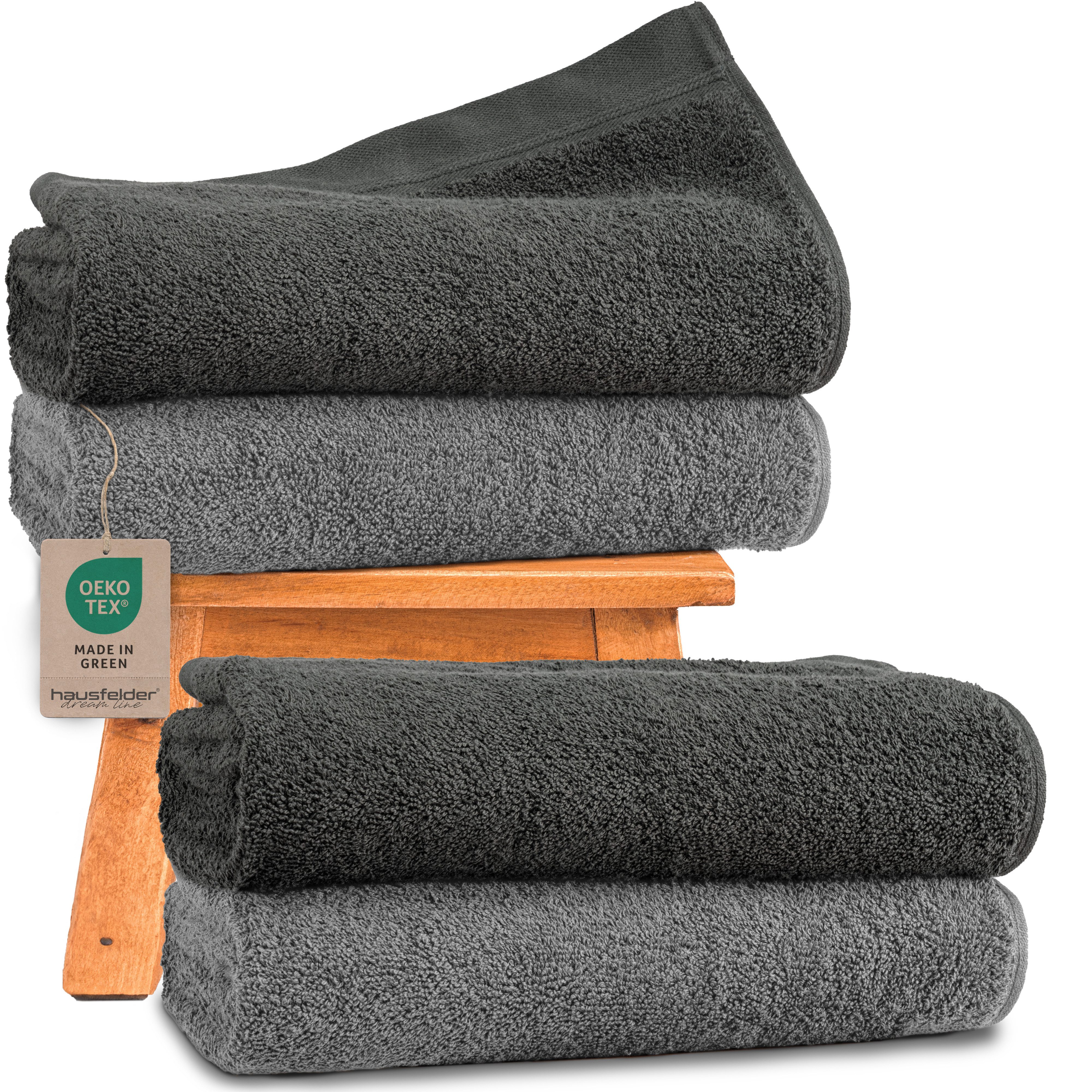 Hausfelder Handtücher Premium Duschtuch 4er Set günstig online kaufen