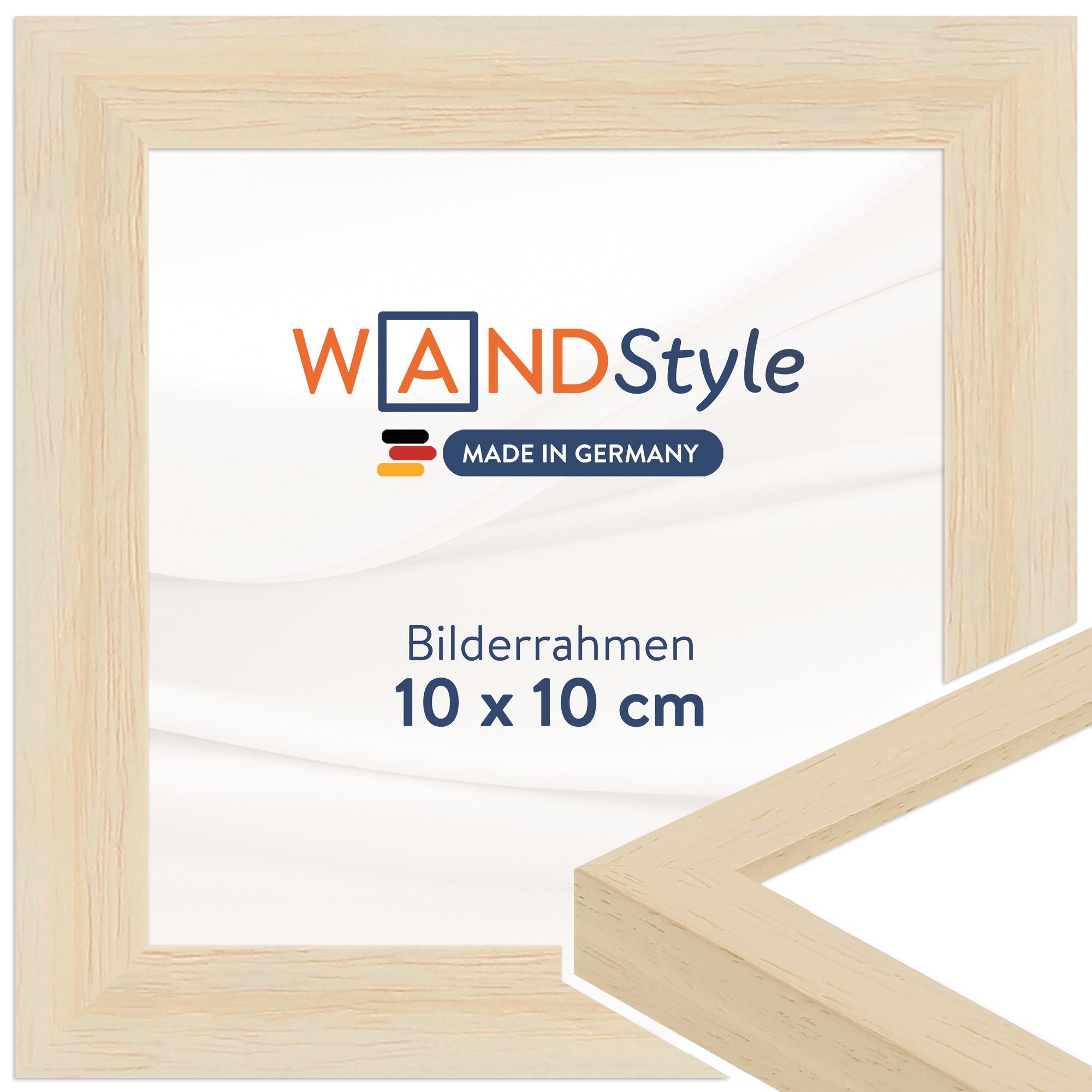 WANDStyle Bilderrahmen H950, Natur-Optik, aus Massivholz im Stil Modern