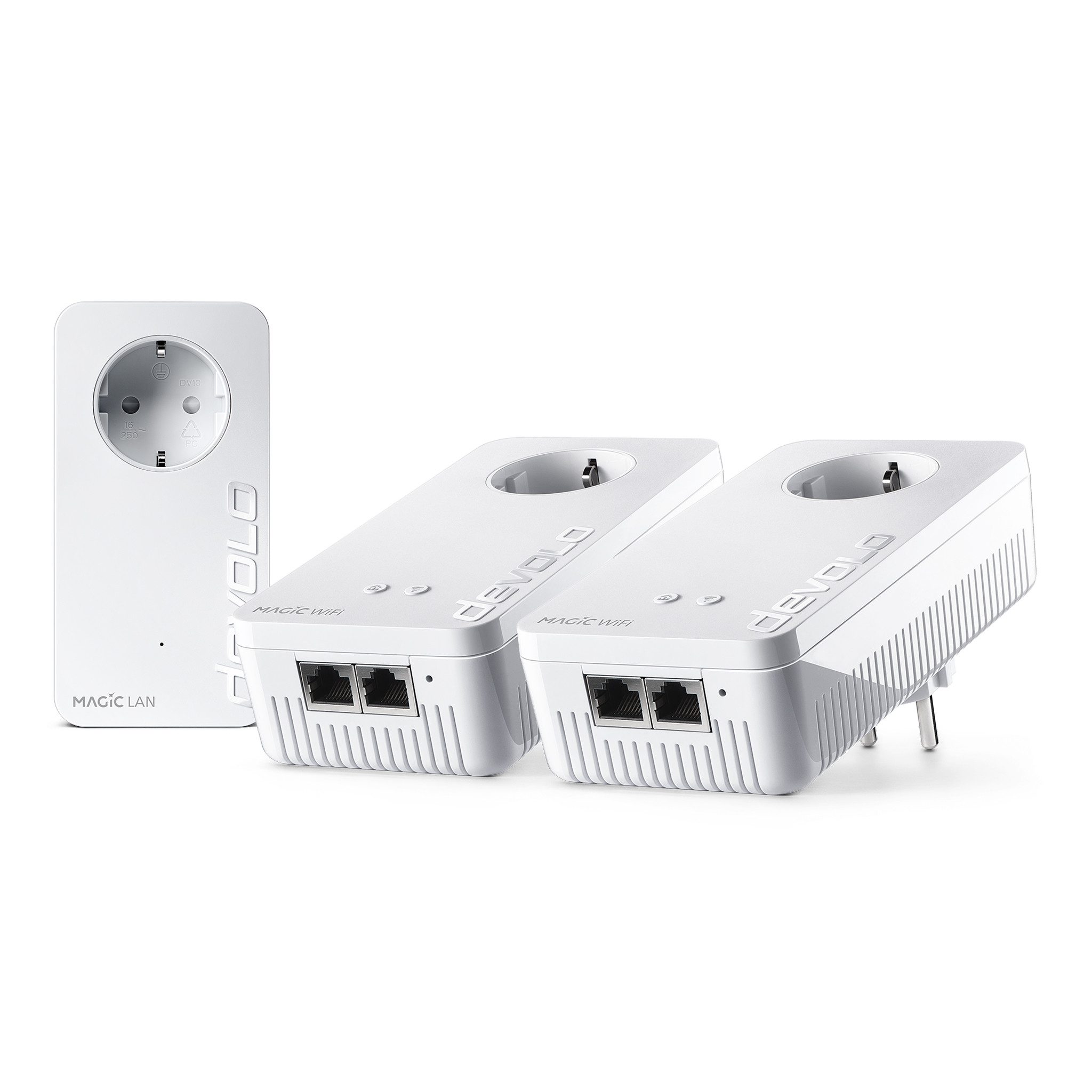 DEVOLO Magic 2 WiFi 6 next Multiroom Kit Reichweitenverstärker, Powerline Mesh WLAN Verstärker 3x Adapter