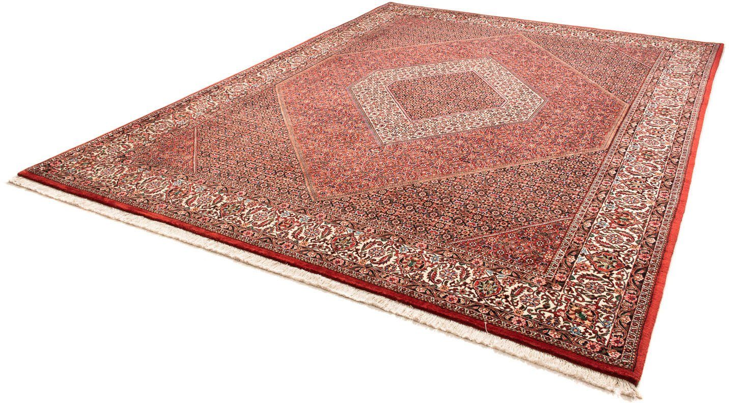 Orientteppich Perser - Bidjar - 345 x 252 cm - rot, morgenland, rechteckig, Höhe: 15 mm, Wohnzimmer, Handgeknüpft, Einzelstück mit Zertifikat