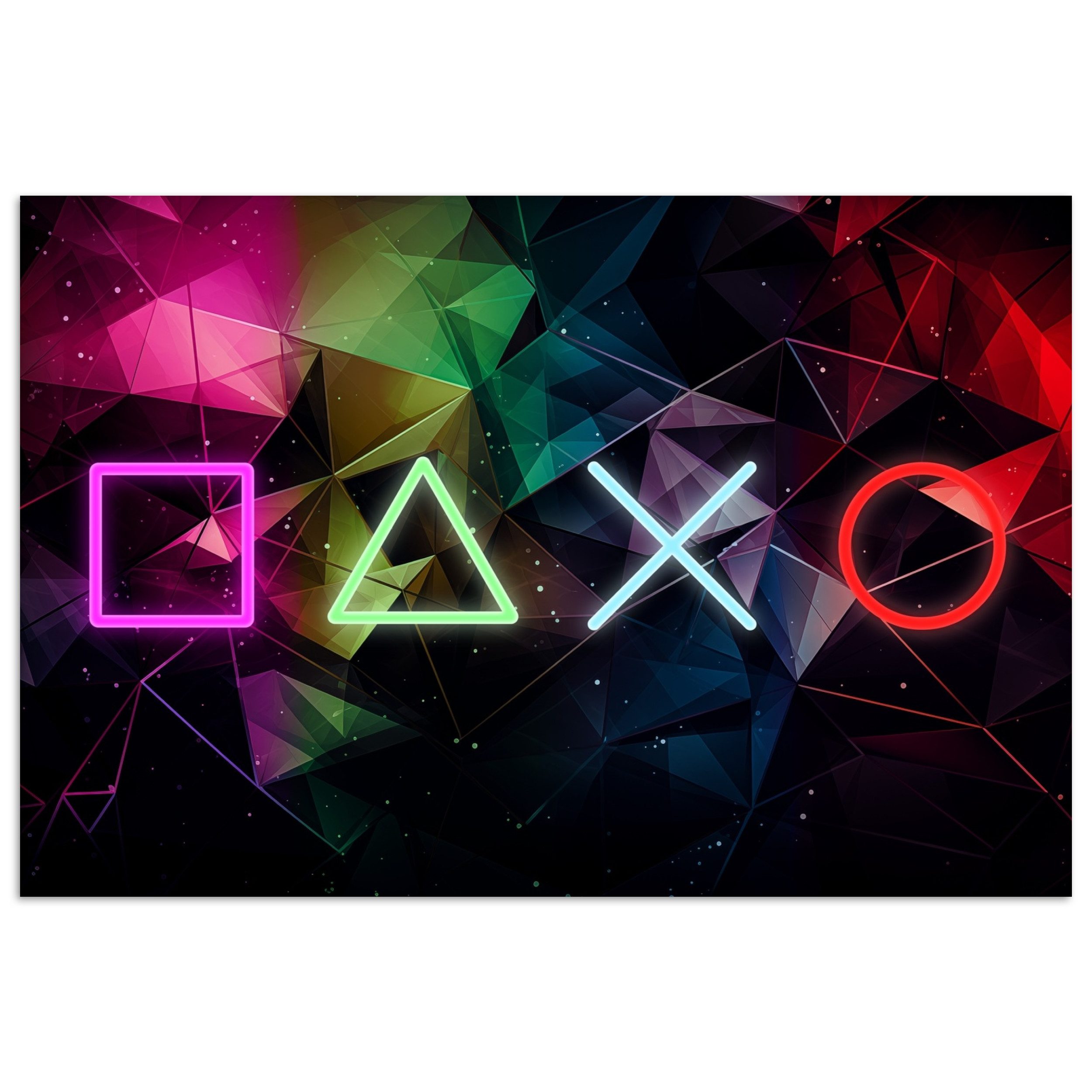 Poster Spiele - Modern - Spiel - Neon - Spielzimmer