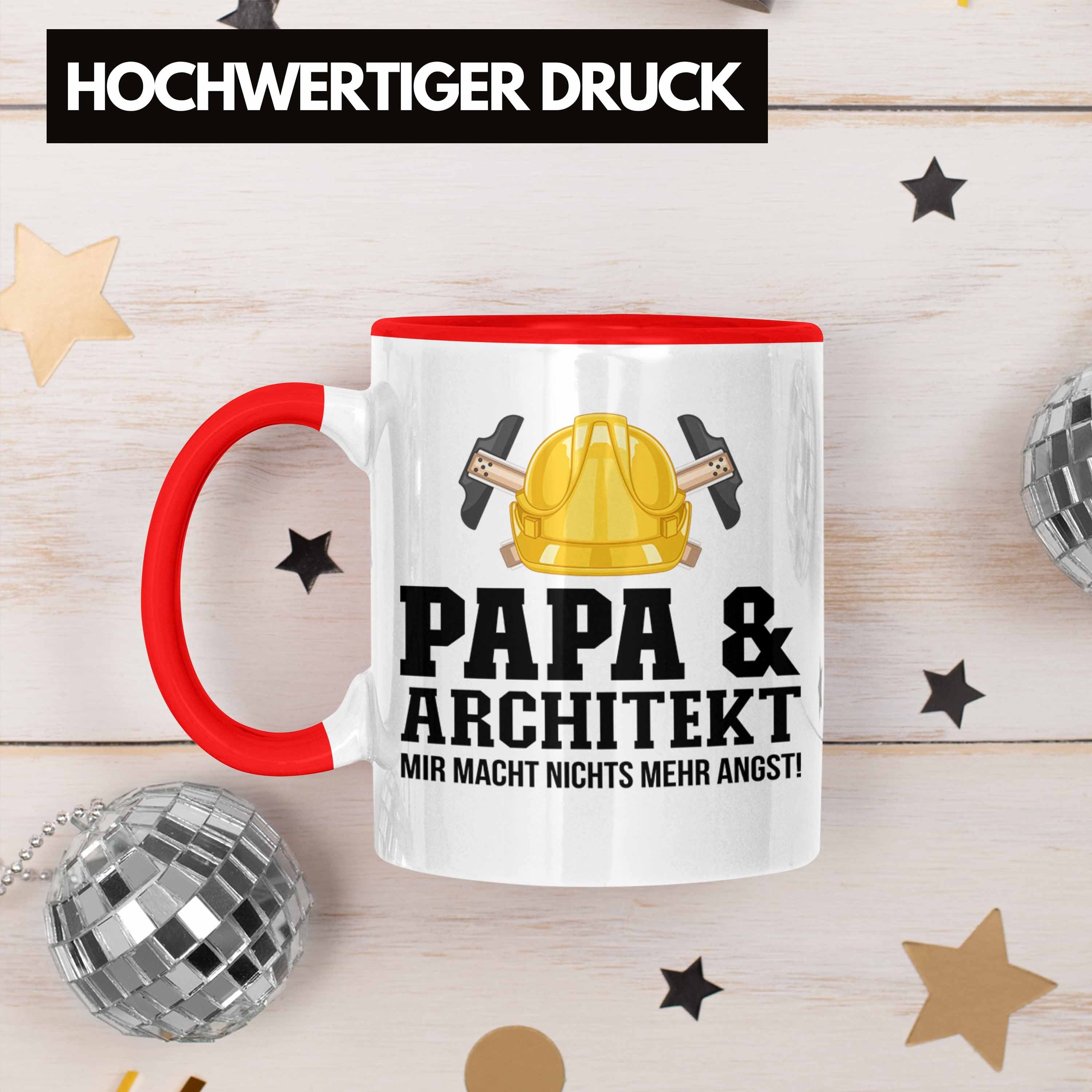 Papa Trendation Trendation Architekt Vater und Rot Tasse Tasse Architekt Geschenkidee - für