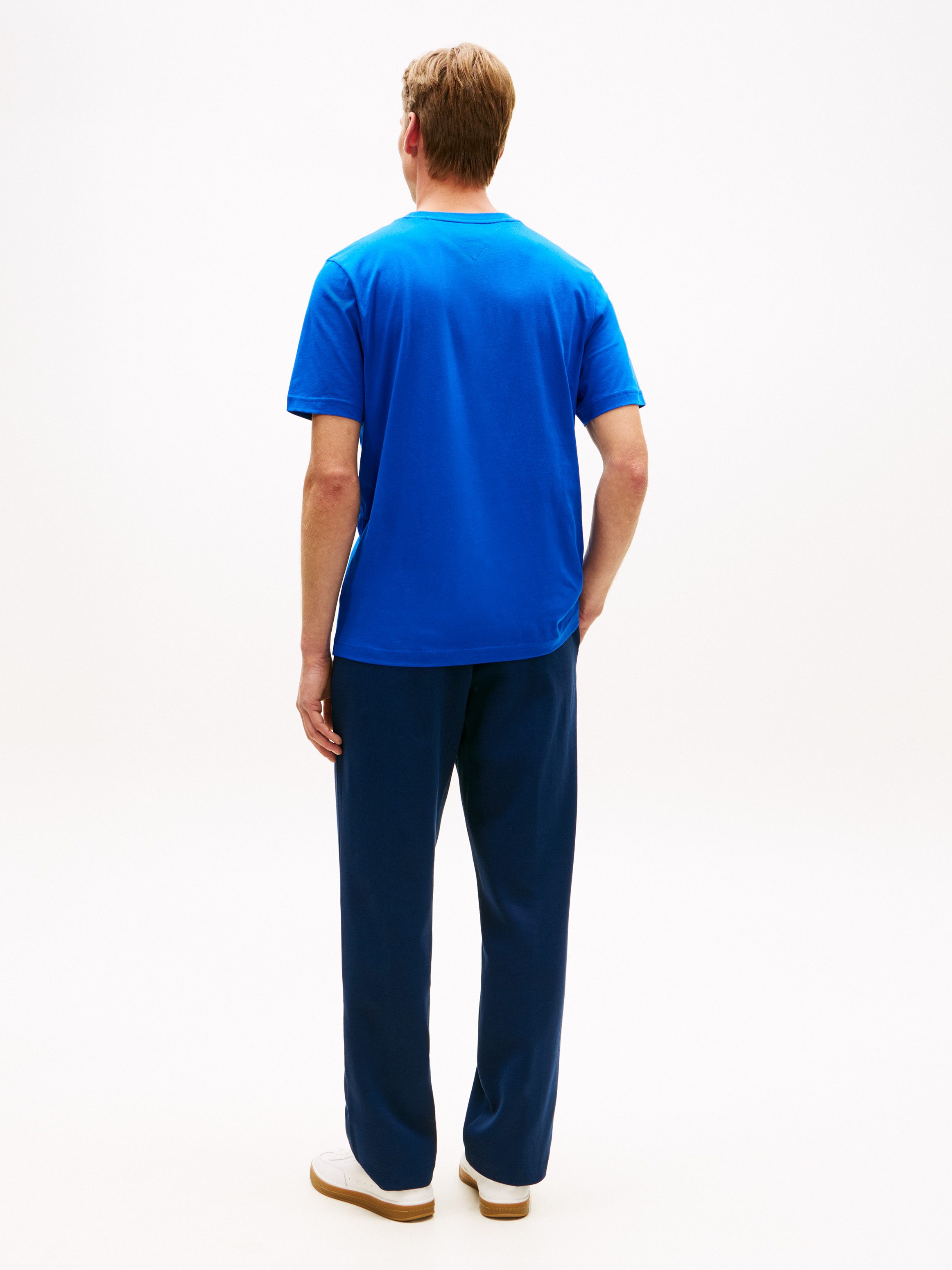 Tommy Hilfiger T-Shirt BRAND LOVE TEXT BOX regular fit, gerippter Rundhals – Bild 5 von 5