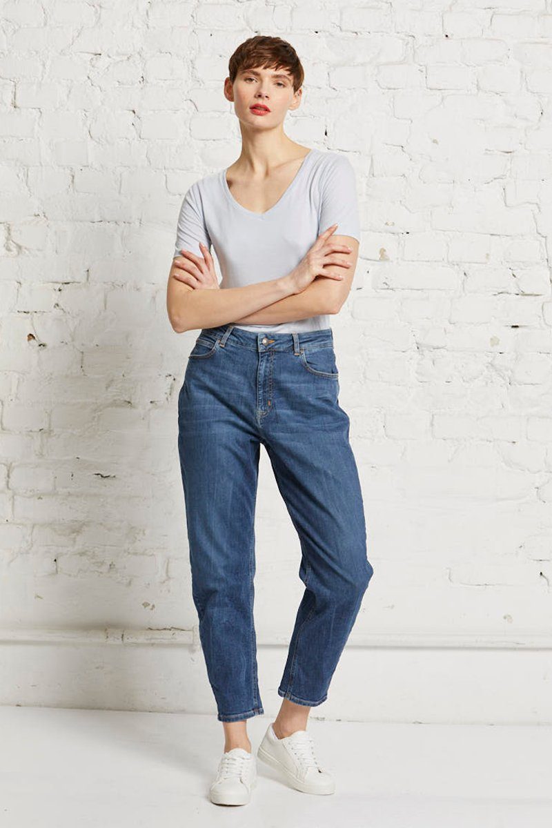 Mom-Jeans Berry balloon denim