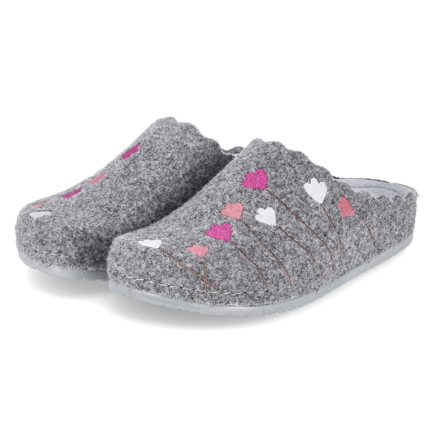 Kaerlek Kaerlek Pantoffeln 8137-22-903 grey Damen Filz grey Pantolette