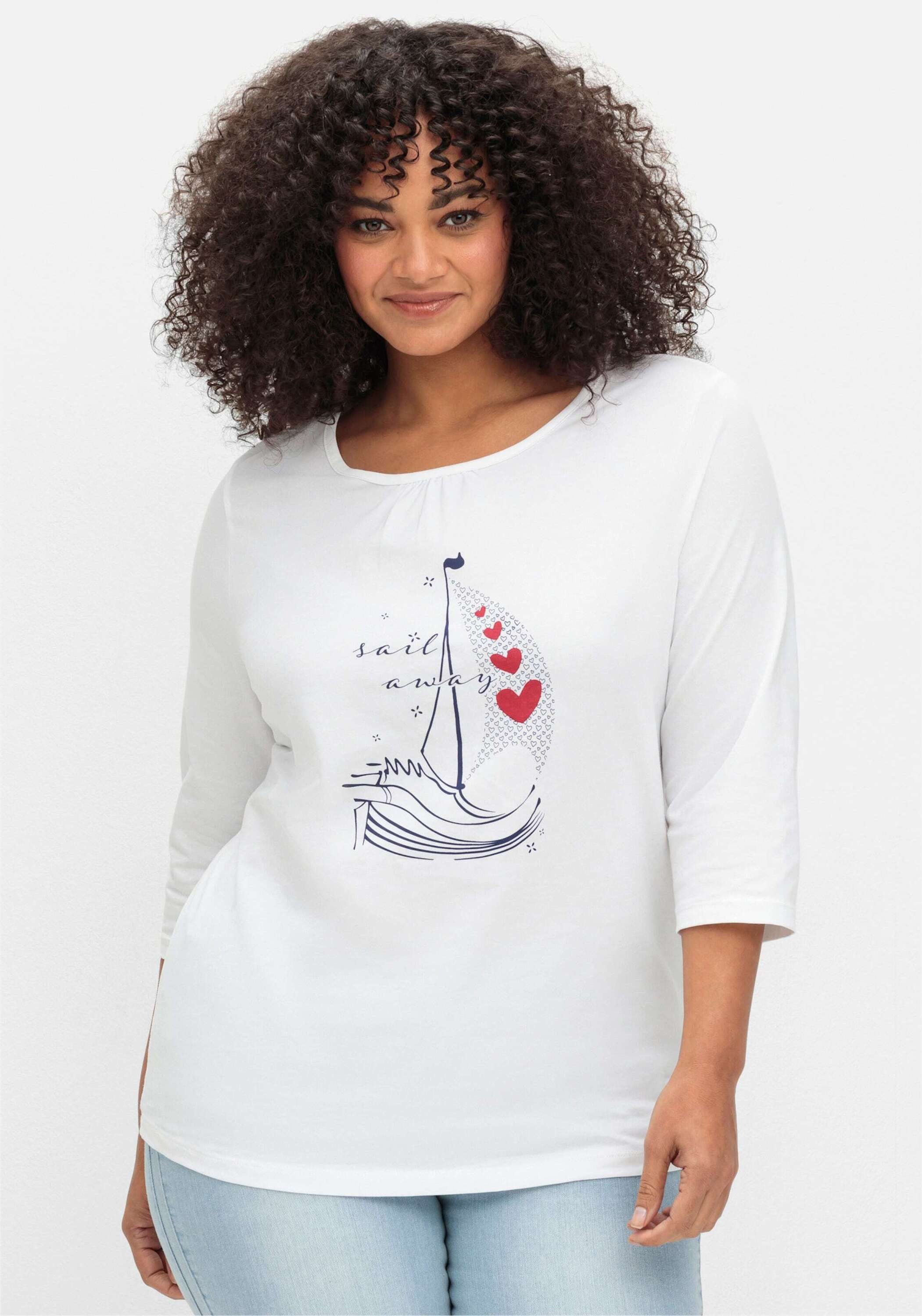 Sieh an! T-Shirt 3/4-Arm-Shirt 3/4-Arm günstig online kaufen
