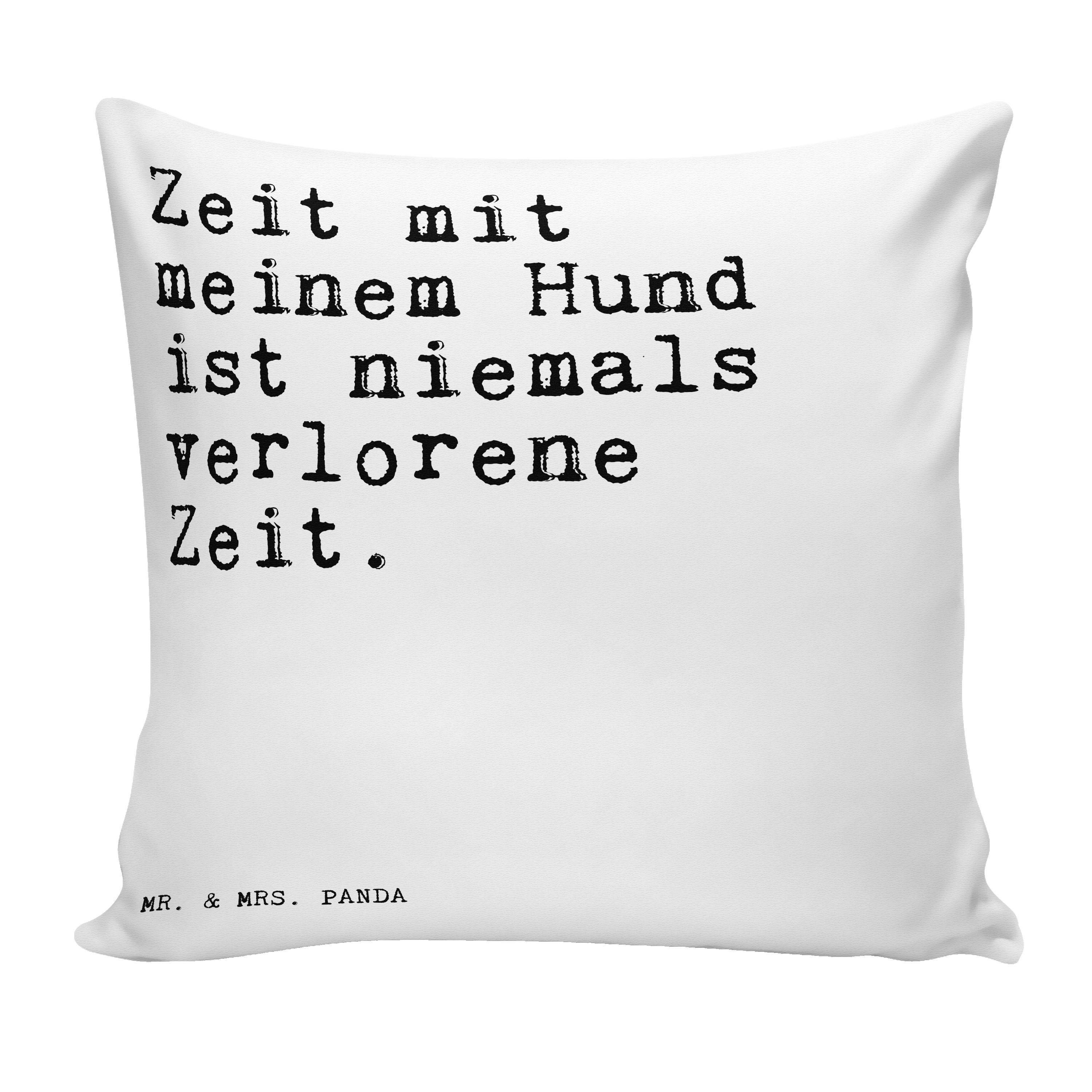 Mr. & Mrs. Panda Dekokissen »Zeit mit meinem Hund... Weiß Sprüche