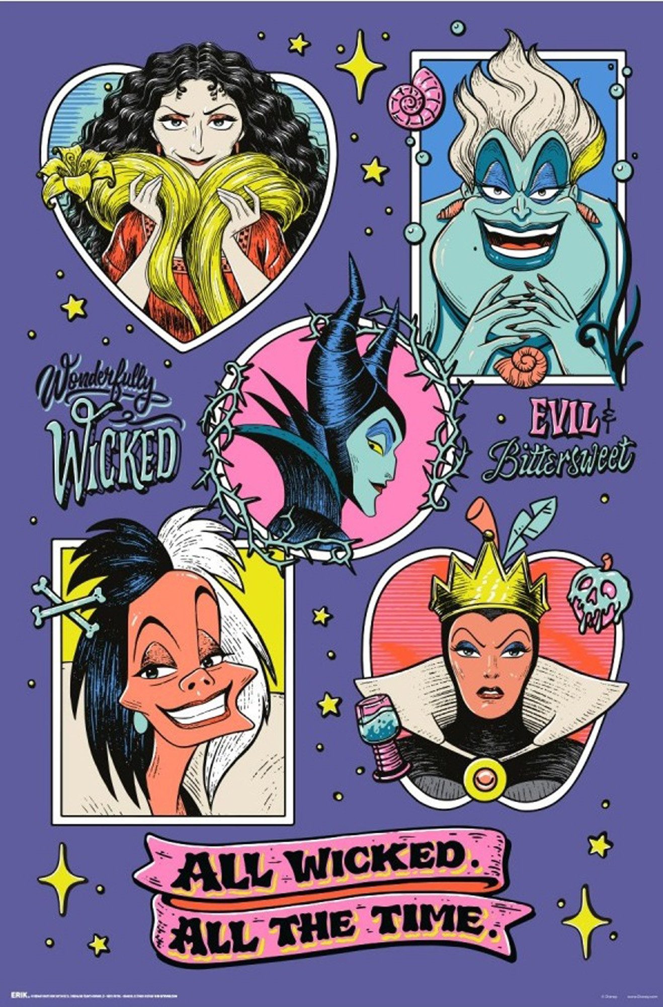 Poster Disney - Villains - Poster 61x91,5 cm