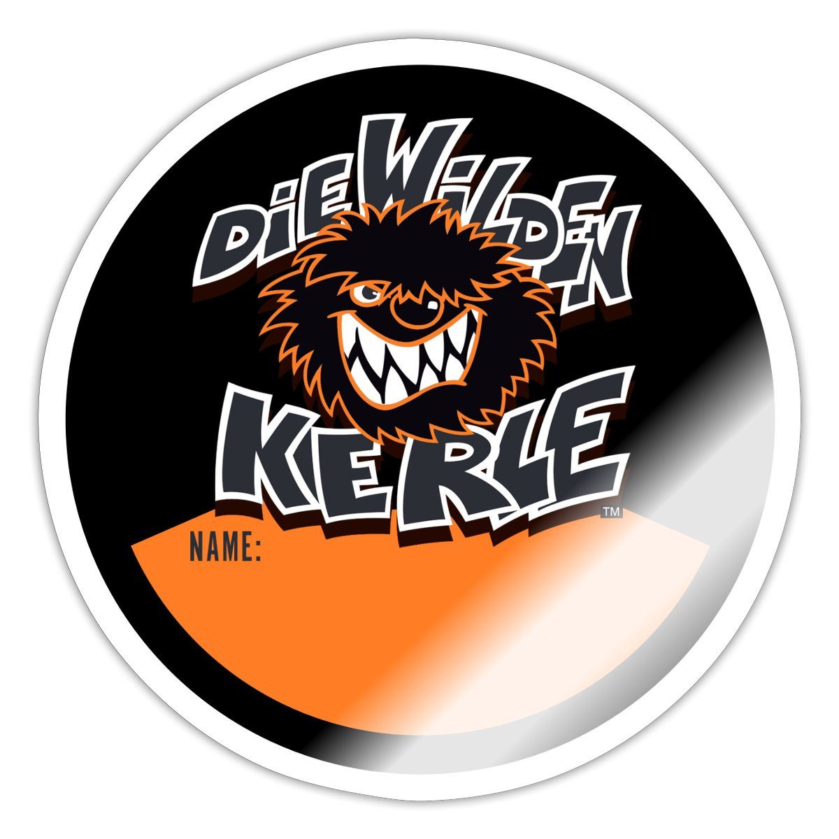 Spreadshirt Aufkleber Die Wilden Kerle Namenssticker Logo Schwarz Sticker Aufkleber